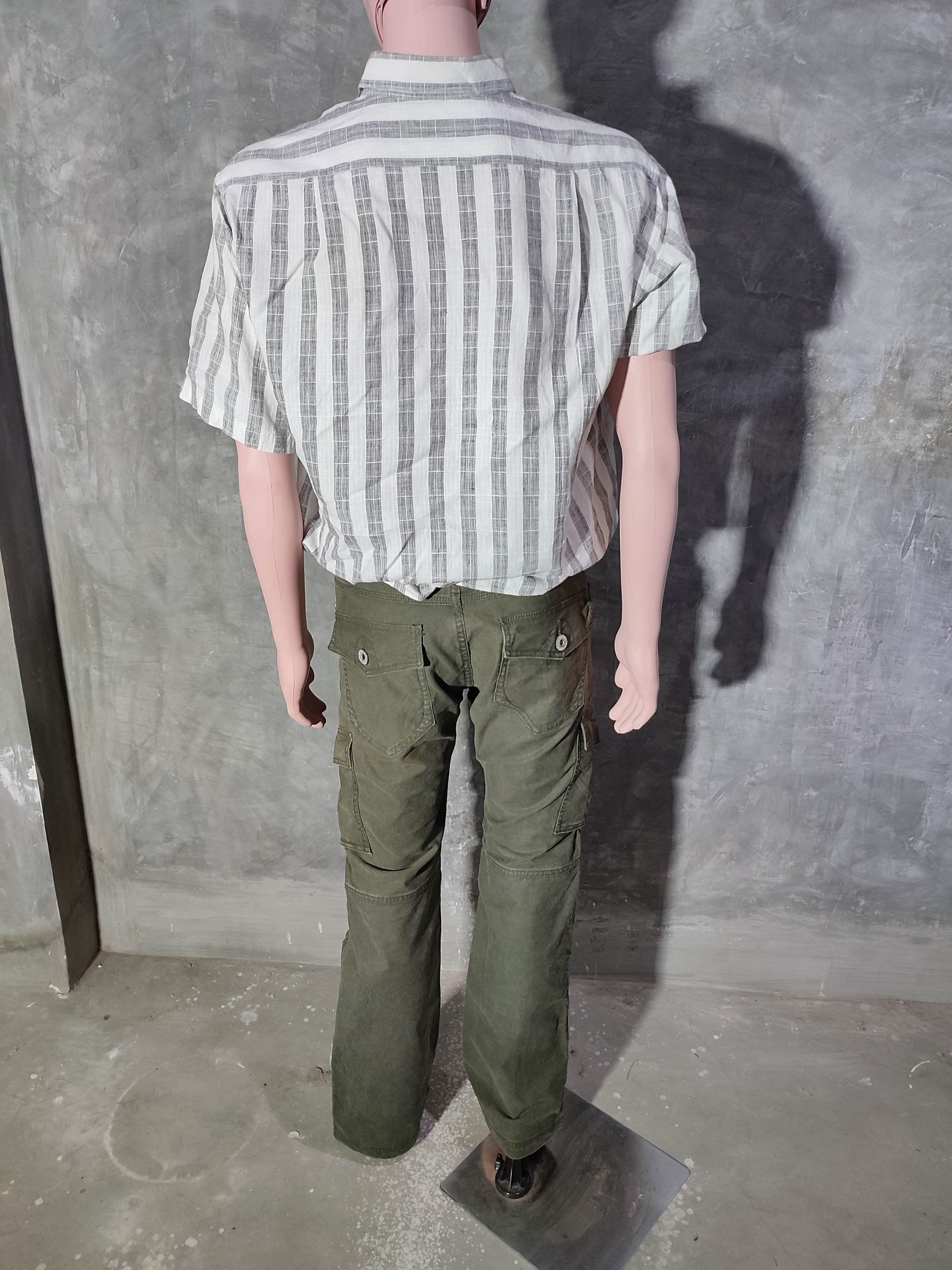 Japanese Brand 🔥Drug Store Olive Cargo Flared Pants Size US 33 - 12 Thumbnail