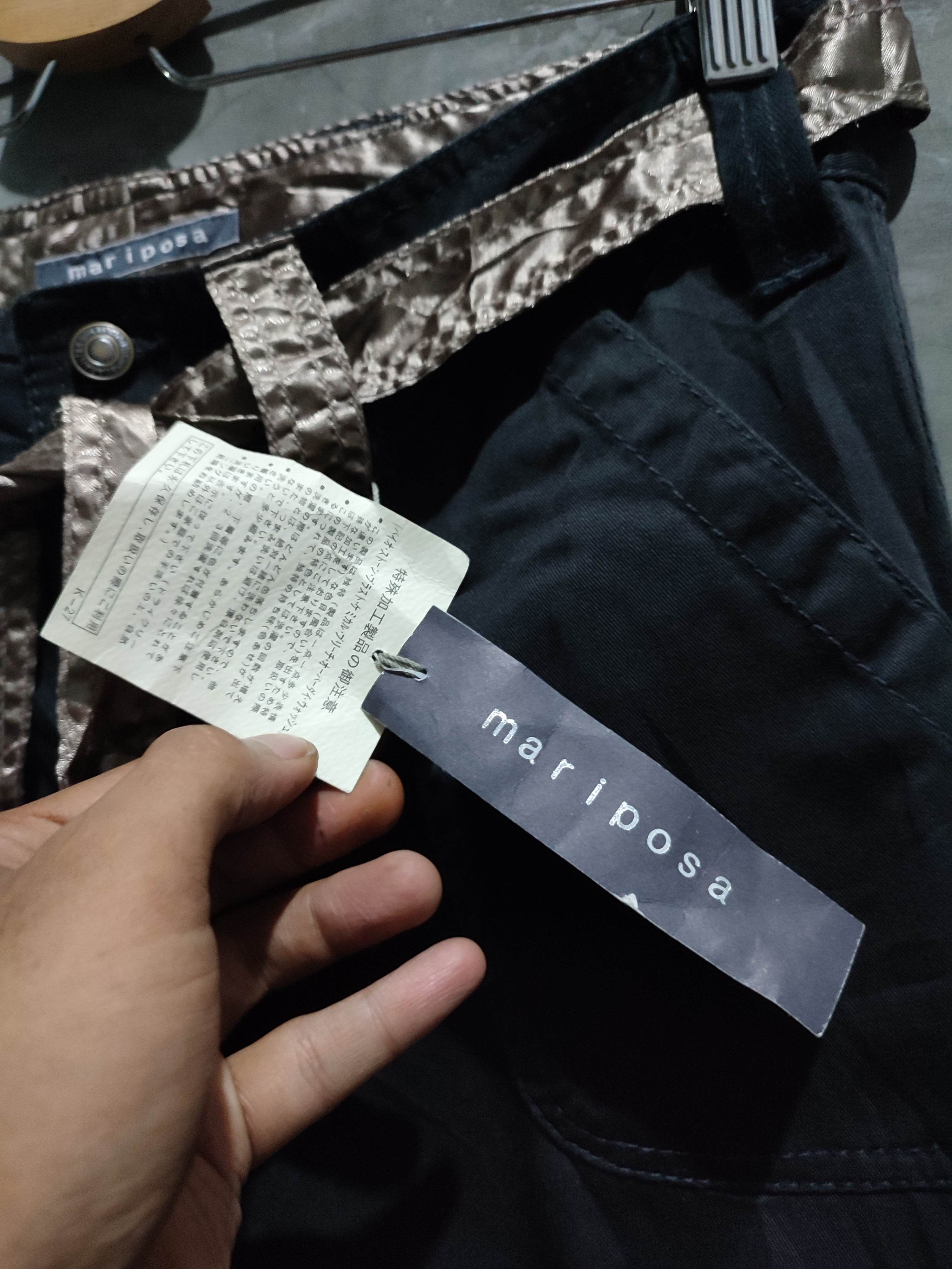 Japanese Brand 🔥Mari Posa Black Cargo Pants Size US 30 / EU 46 - 4 Thumbnail