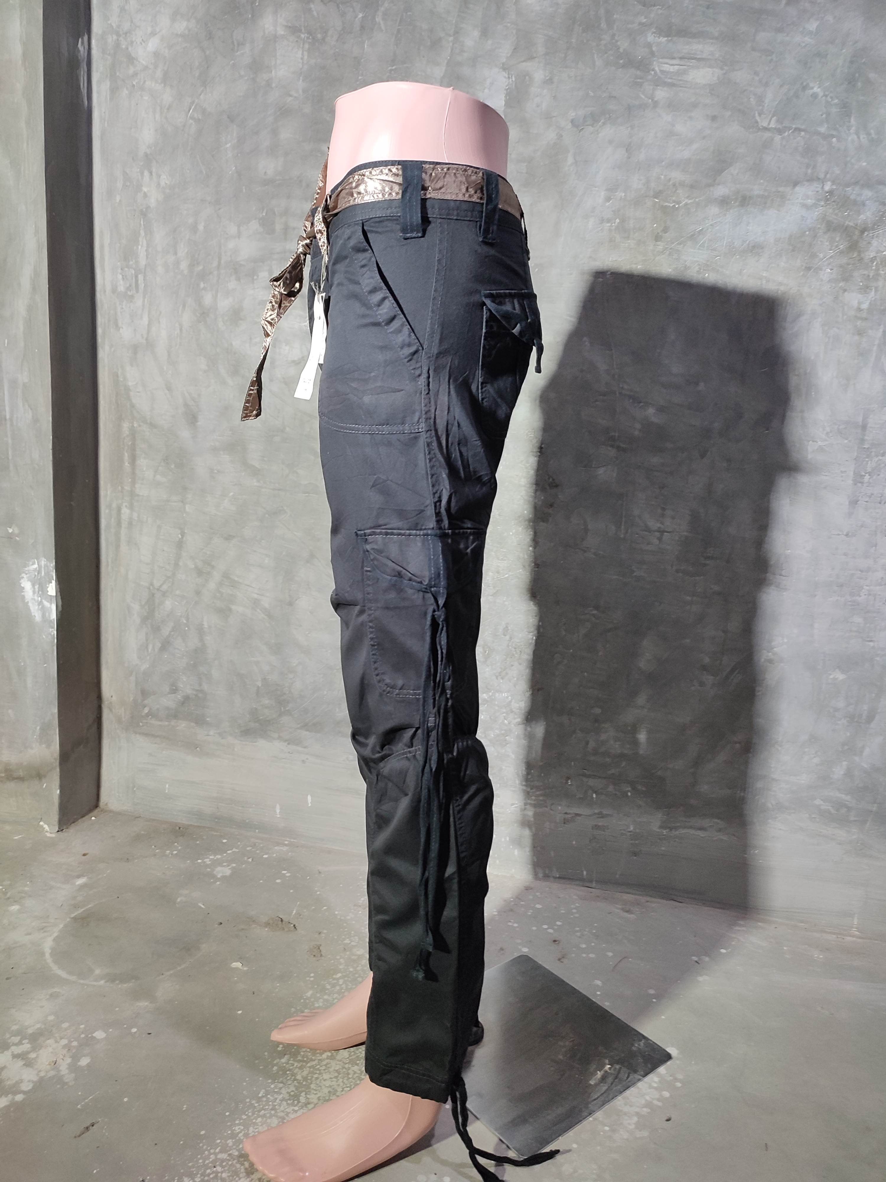 Japanese Brand 🔥Mari Posa Black Cargo Pants Size US 30 / EU 46 - 10 Thumbnail