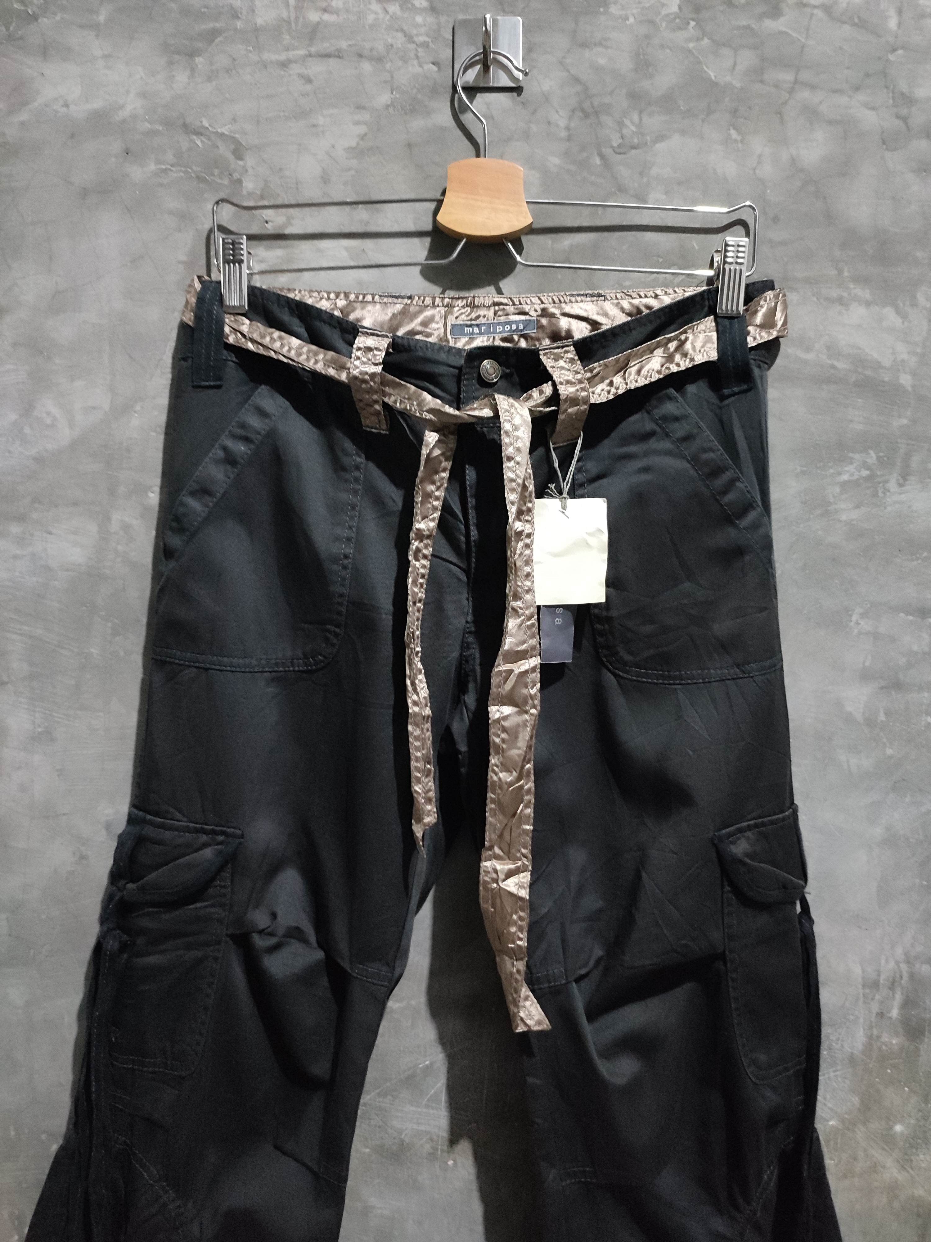 Japanese Brand 🔥Mari Posa Black Cargo Pants Size US 30 / EU 46 - 2 Thumbnail