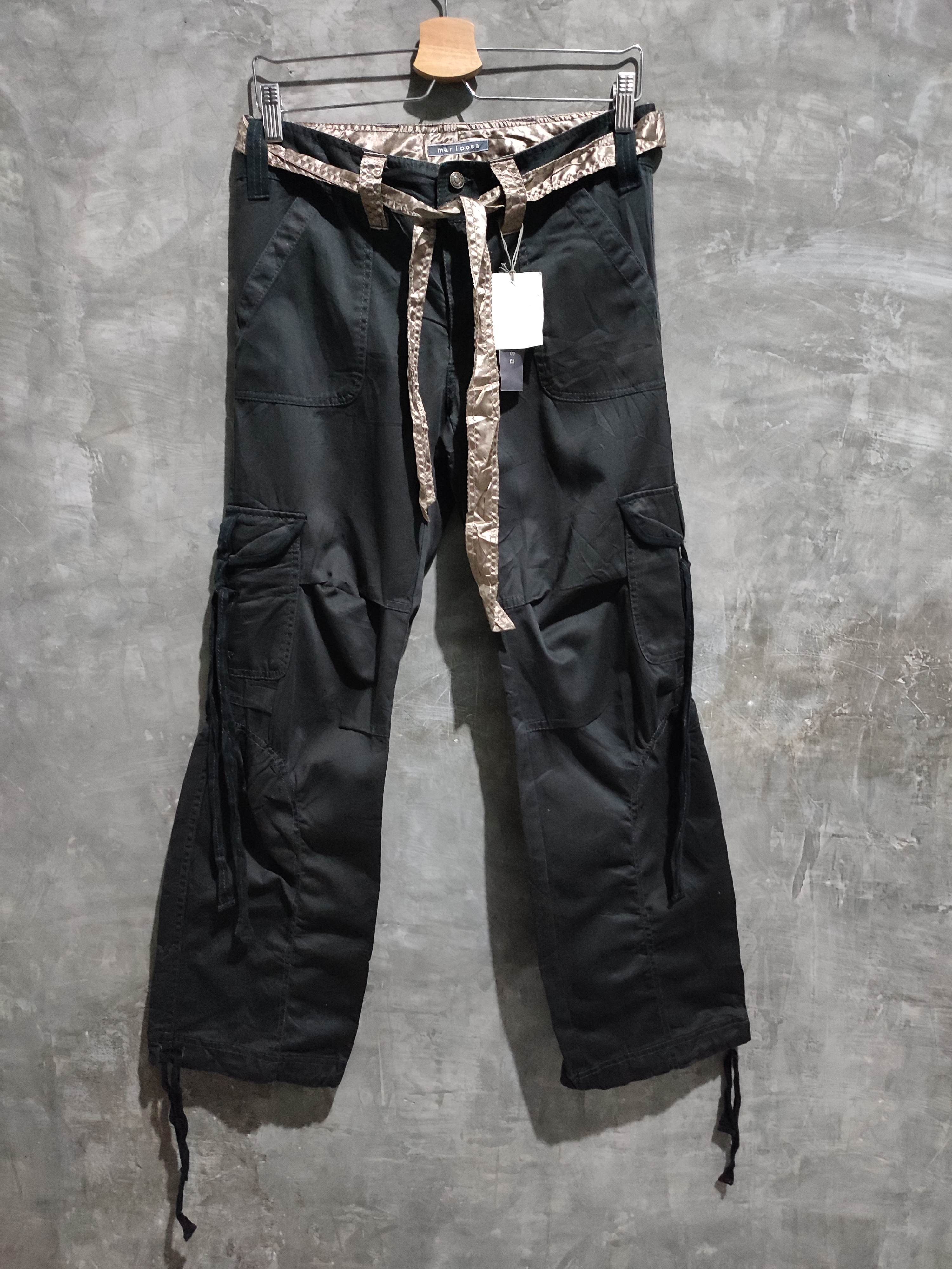 Japanese Brand 🔥Mari Posa Black Cargo Pants Size US 30 / EU 46 - 1 Thumbnail