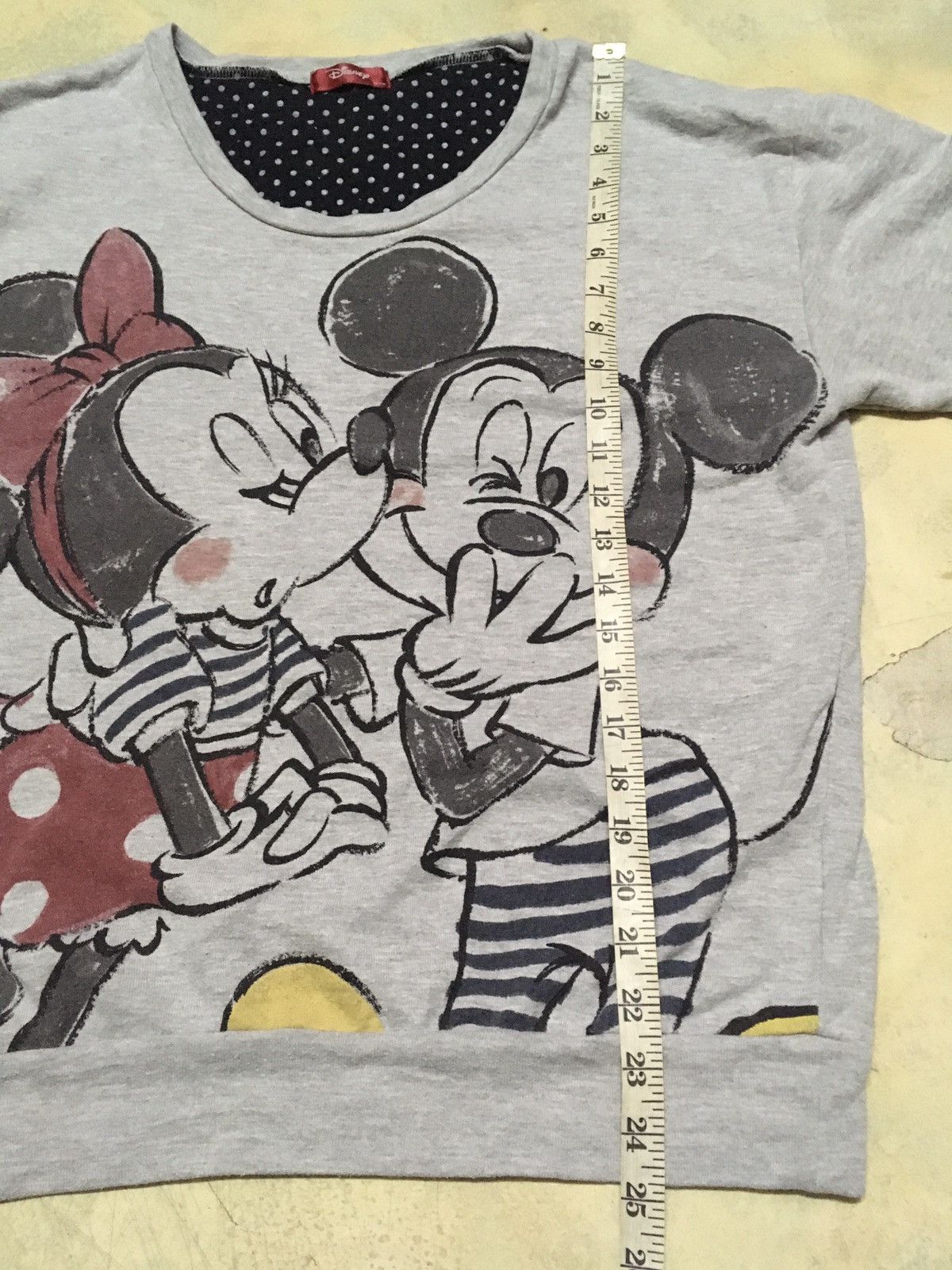 Disney DISNEY Mickey and Miniey Big Print Design Sweatshirt Size US L / EU 52-54 / 3 - 8 Thumbnail