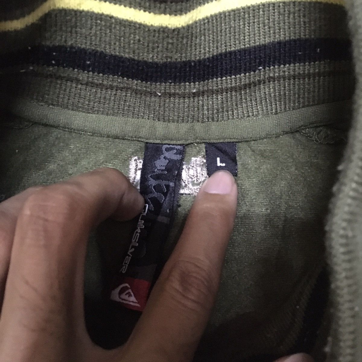 Quiksilver Quicksilver Sweater Jacket olive green Size US L / EU 52-54 / 3 - 7 Thumbnail