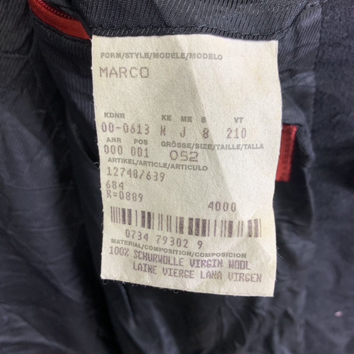 Hugo Boss Vintage Hugo Boss MARCO Virgin Wool Trench Jacket Size US XL / EU 56 / 4 - 9 Thumbnail