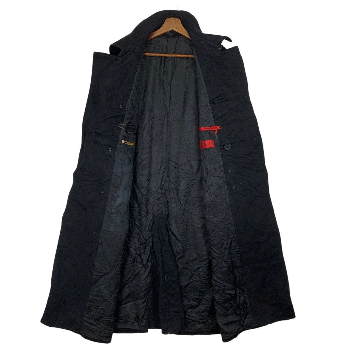 Hugo Boss Vintage Hugo Boss MARCO Virgin Wool Trench Jacket Size US XL / EU 56 / 4 - 6 Thumbnail