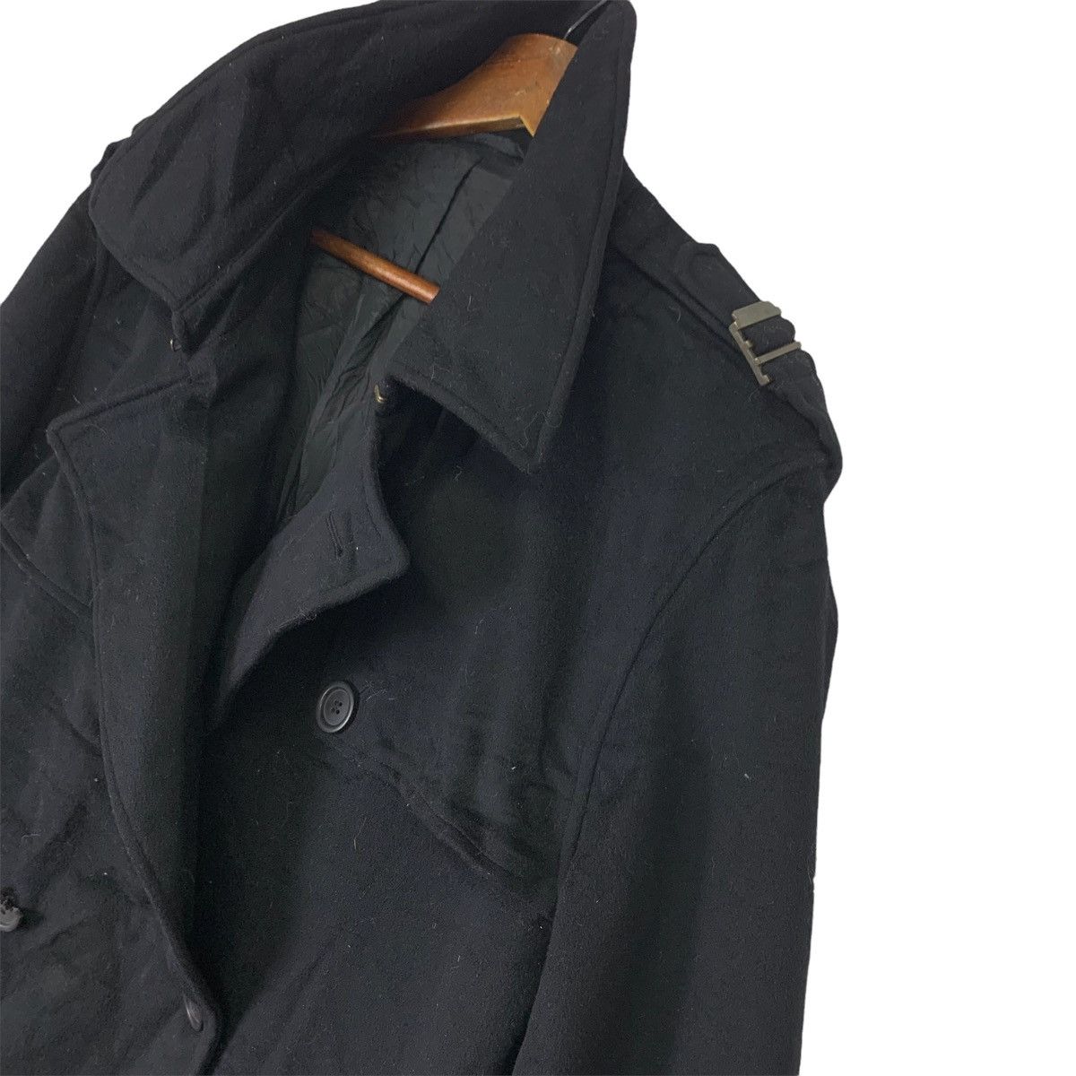 Hugo Boss Vintage Hugo Boss MARCO Virgin Wool Trench Jacket Size US XL / EU 56 / 4 - 4 Thumbnail