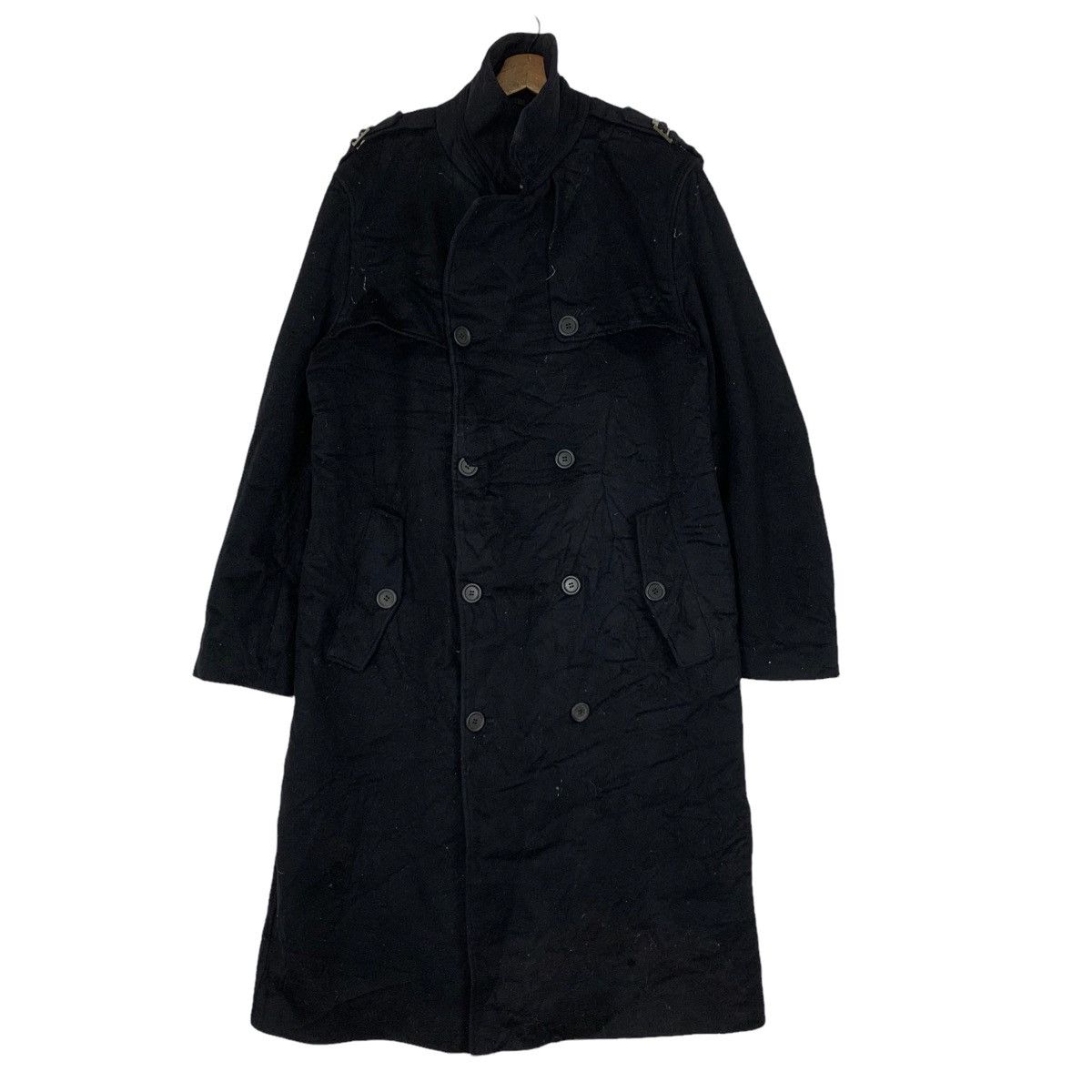 Hugo Boss Vintage Hugo Boss MARCO Virgin Wool Trench Jacket Size US XL / EU 56 / 4 - 1 Thumbnail