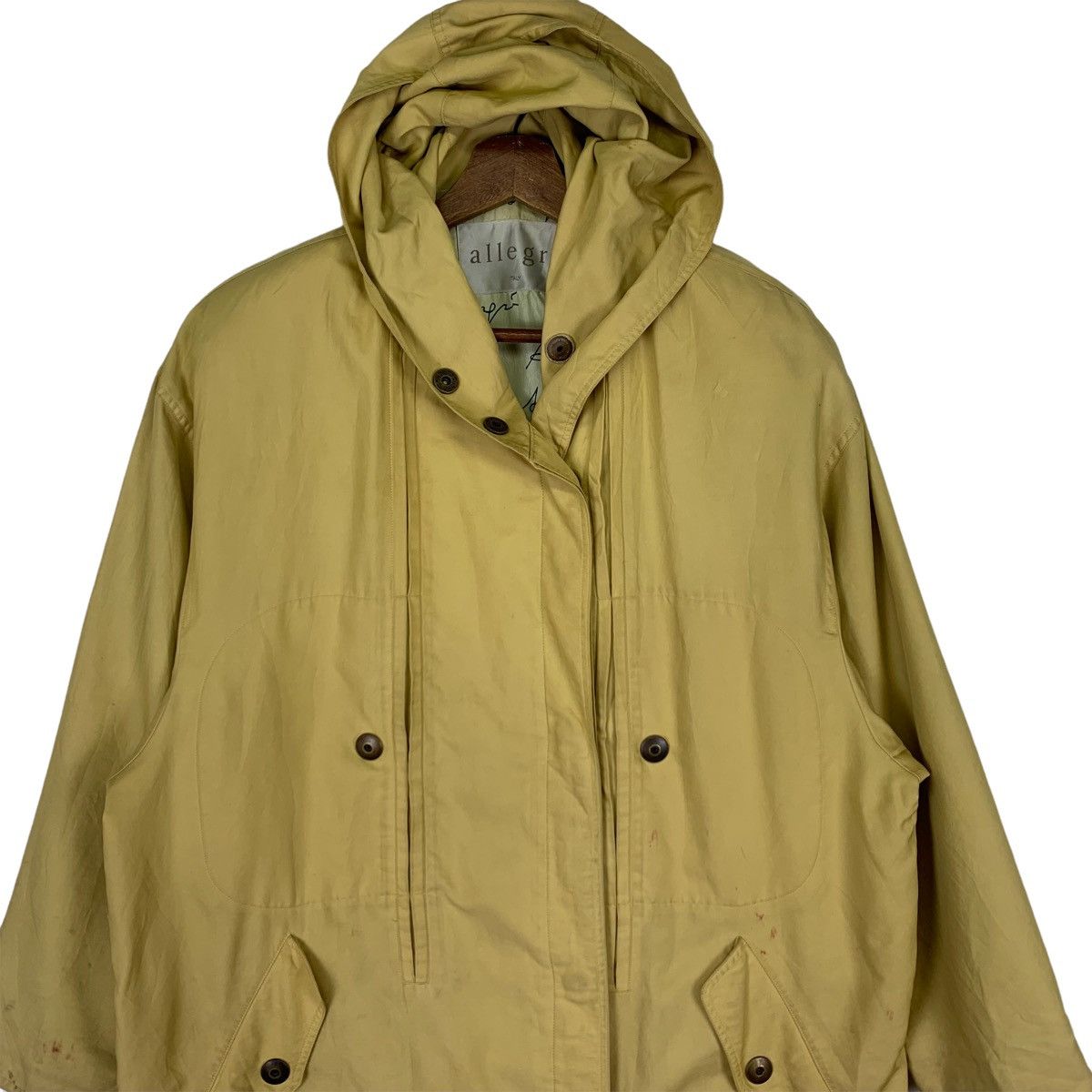 Allegri Vintage Allegari Hooded Button Light Jacket Size US XL / EU 56 / 4 - 2 Thumbnail