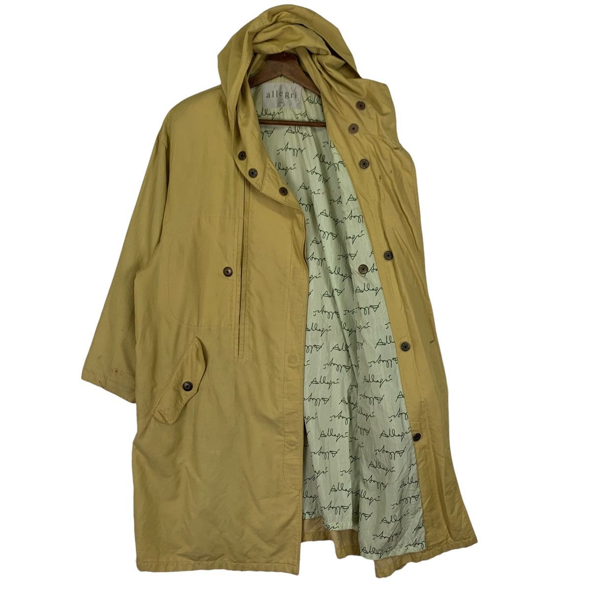 Allegri Vintage Allegari Hooded Button Light Jacket Size US XL / EU 56 / 4 - 4 Thumbnail