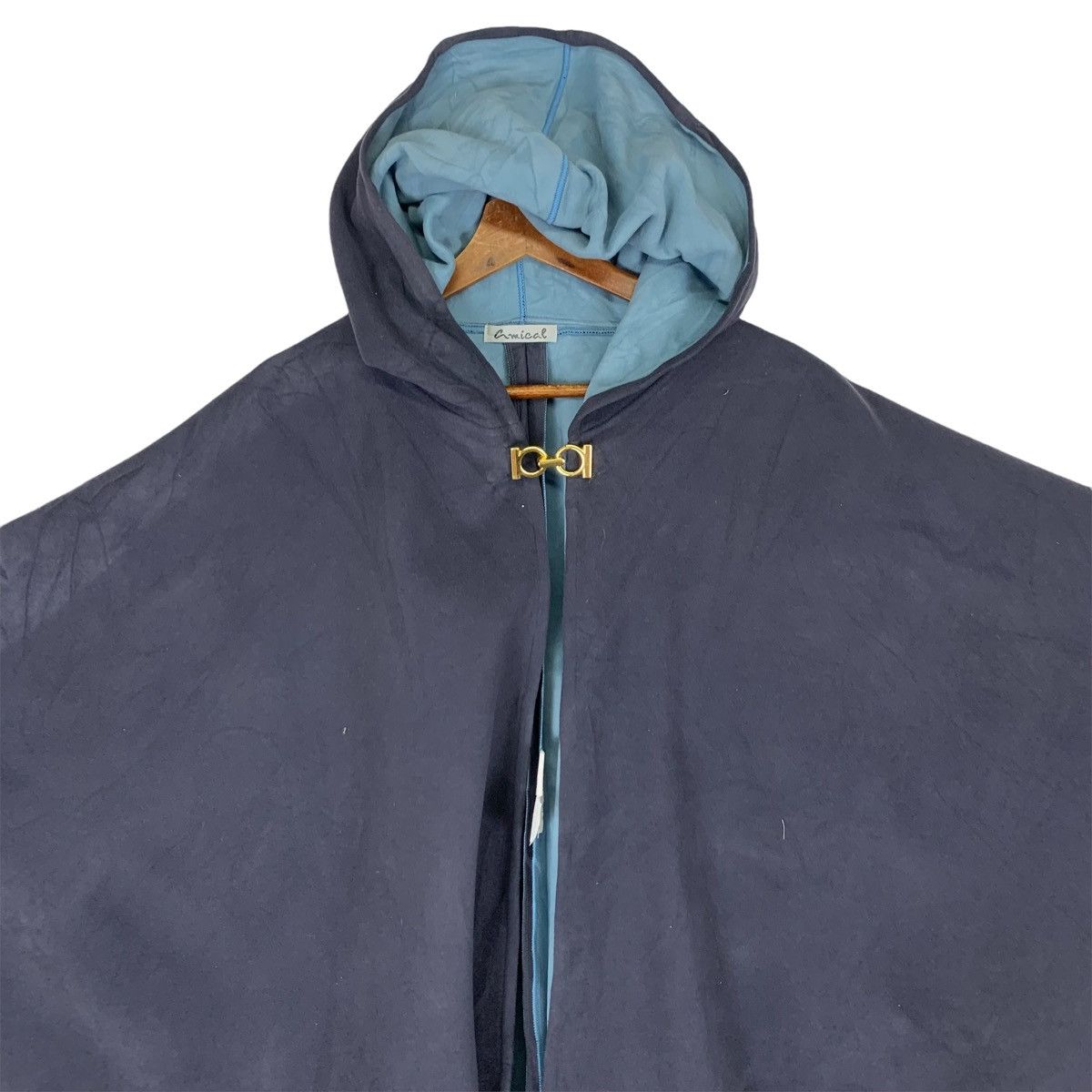 Vintage Vintage Amical Hooded Suede Cloak And Cape Size M / US 6-8 / IT 42-44 - 2 Thumbnail
