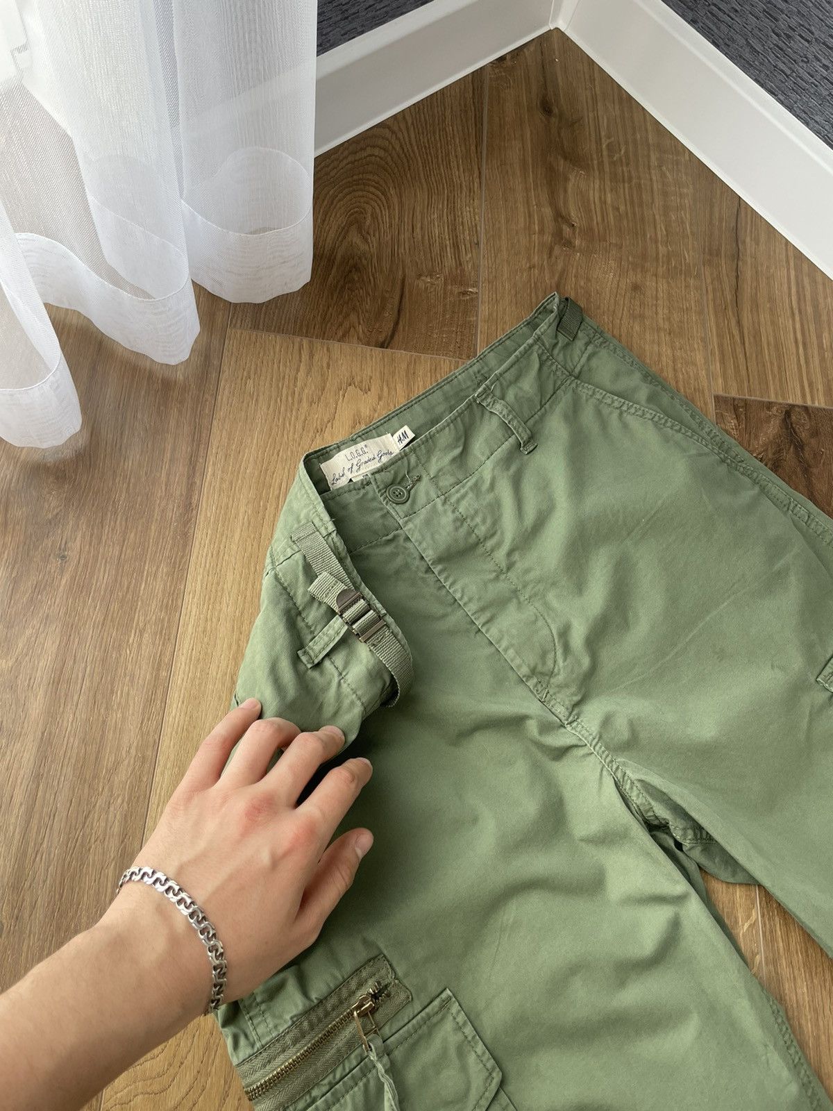 Japanese Brand × Vintage Vintage Military Cargo Olive Multi-pocket Pants Travis Scott Size US 34 / EU 50 - 8 Thumbnail