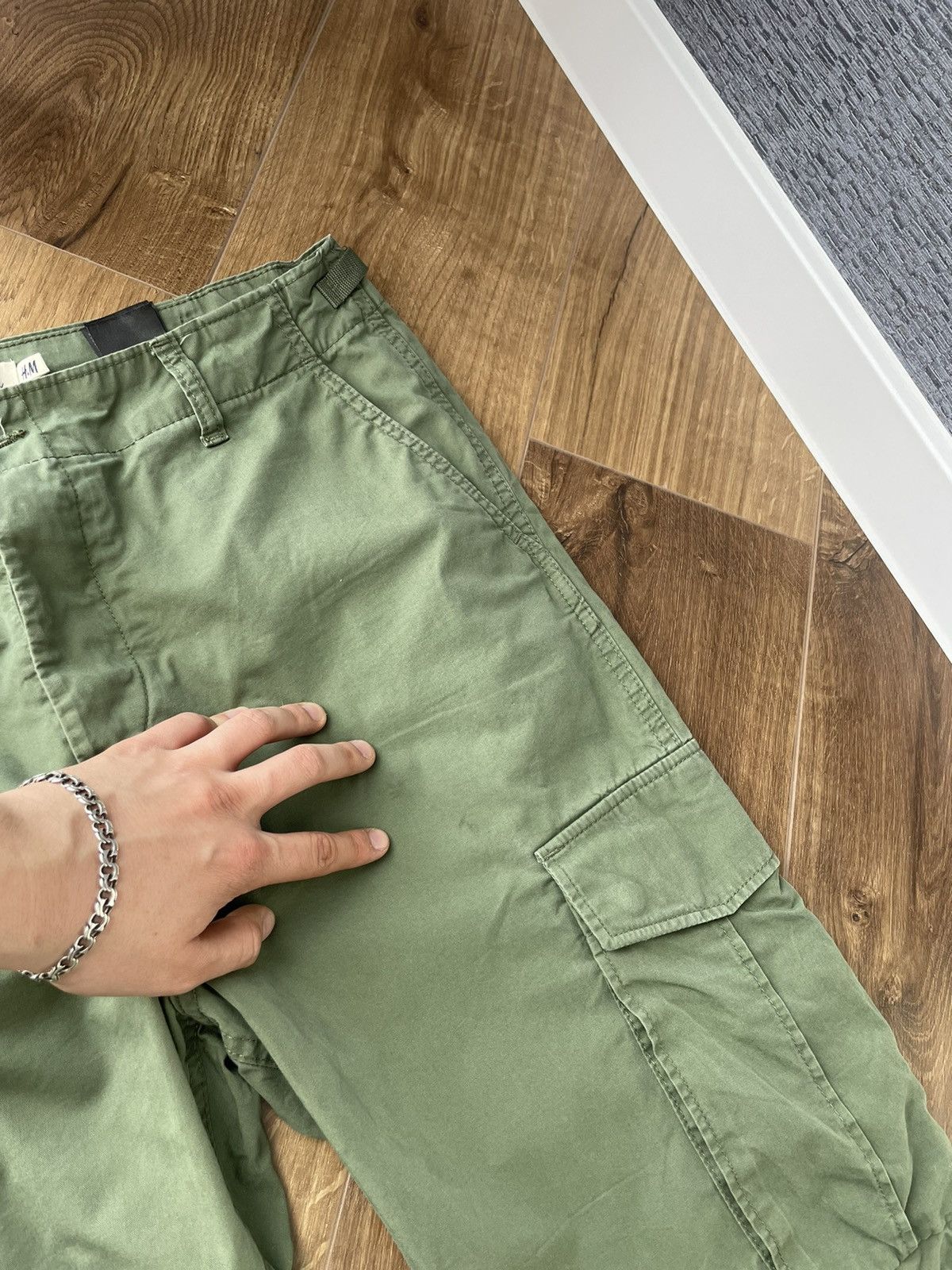 Japanese Brand × Vintage Vintage Military Cargo Olive Multi-pocket Pants Travis Scott Size US 34 / EU 50 - 9 Thumbnail