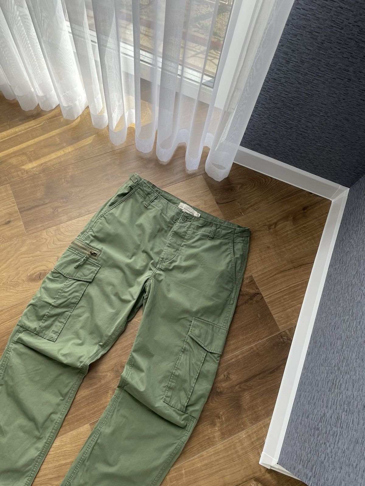 Japanese Brand × Vintage Vintage Military Cargo Olive Multi-pocket Pants Travis Scott Size US 34 / EU 50 - 3 Thumbnail