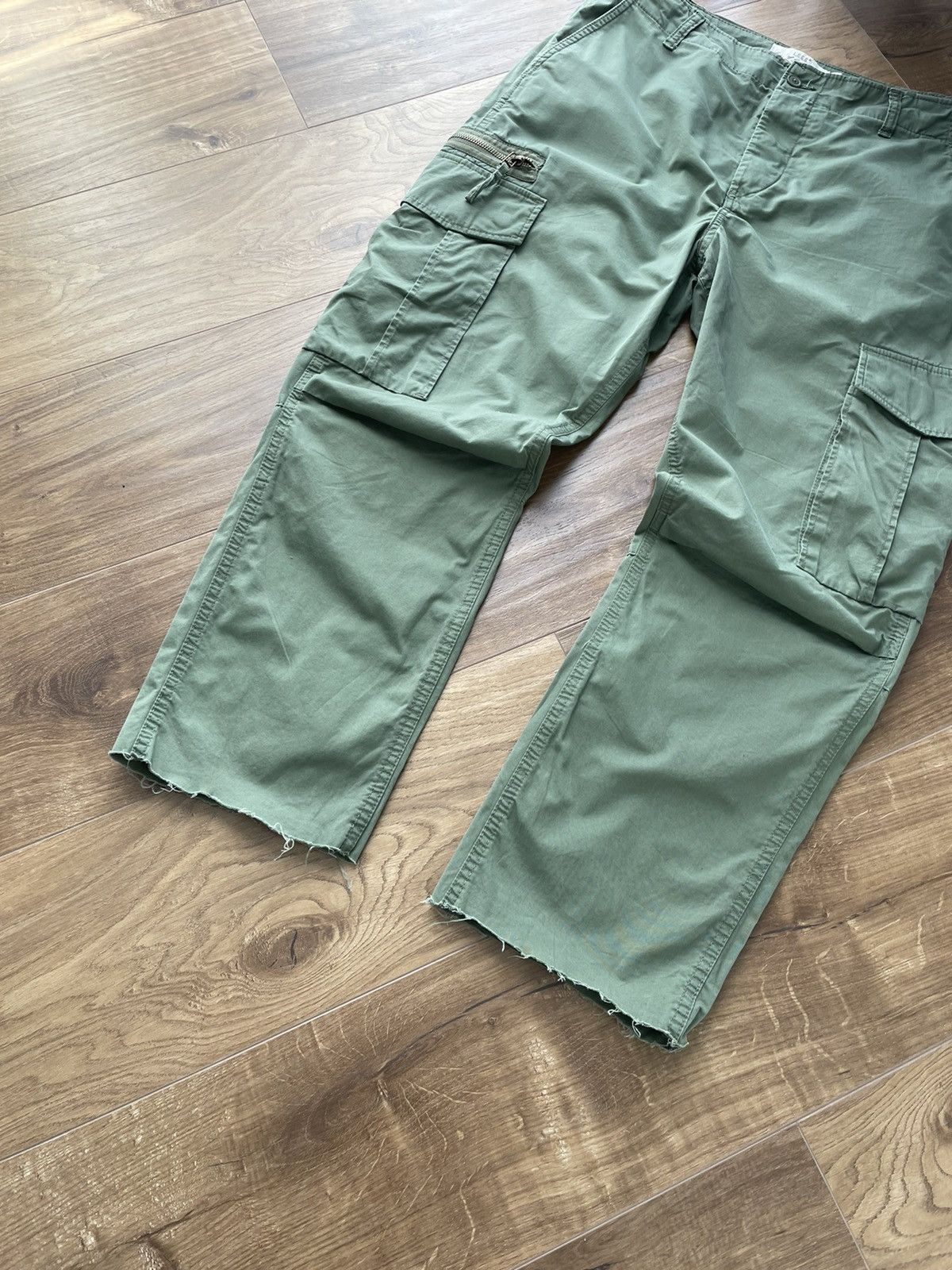 Japanese Brand × Vintage Vintage Military Cargo Olive Multi-pocket Pants Travis Scott Size US 34 / EU 50 - 4 Thumbnail