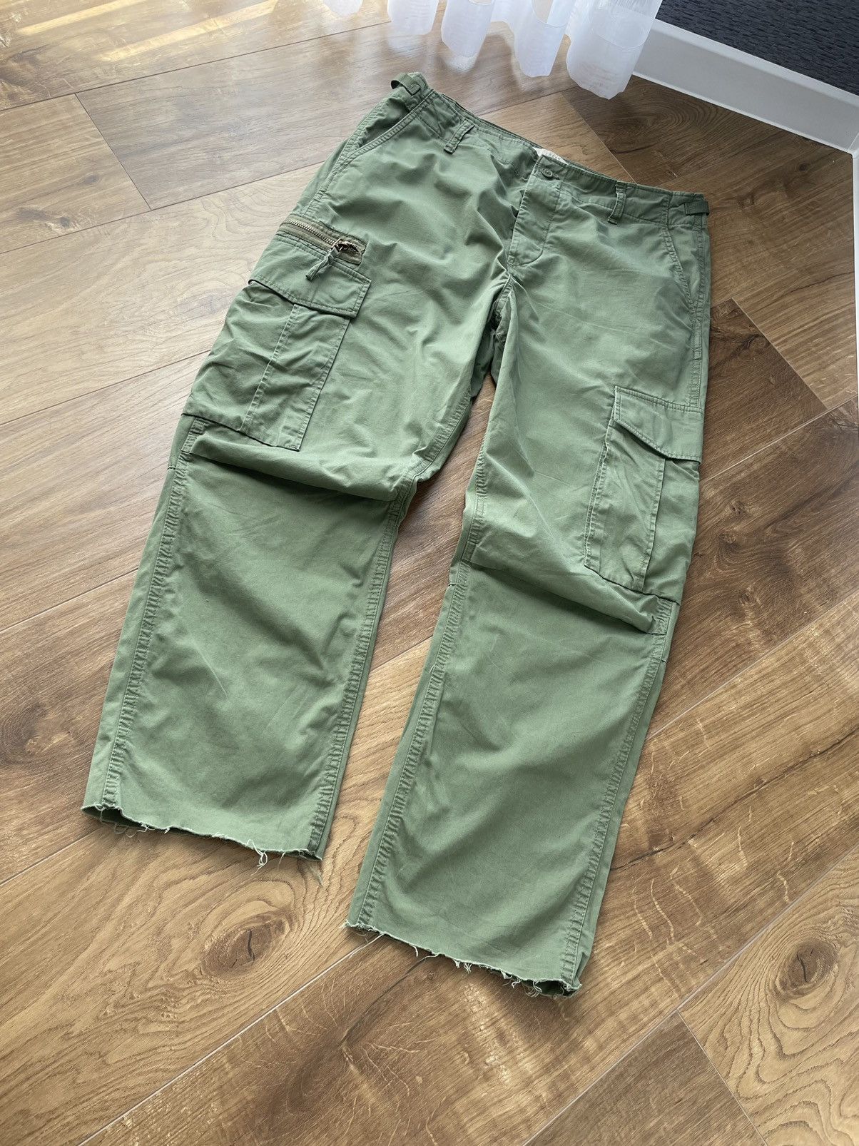 Japanese Brand × Vintage Vintage Military Cargo Olive Multi-pocket Pants Travis Scott Size US 34 / EU 50 - 11 Thumbnail