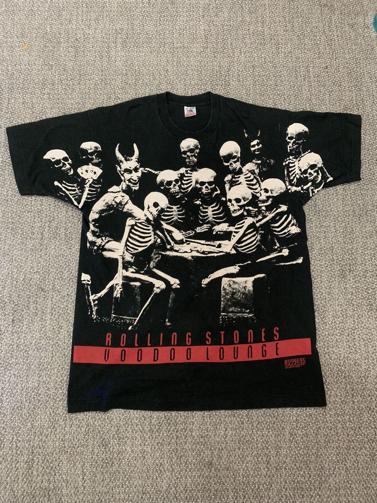 90s Rolling Stones 1994 Voodoo Lounge Vintage shirt AOP - Tops