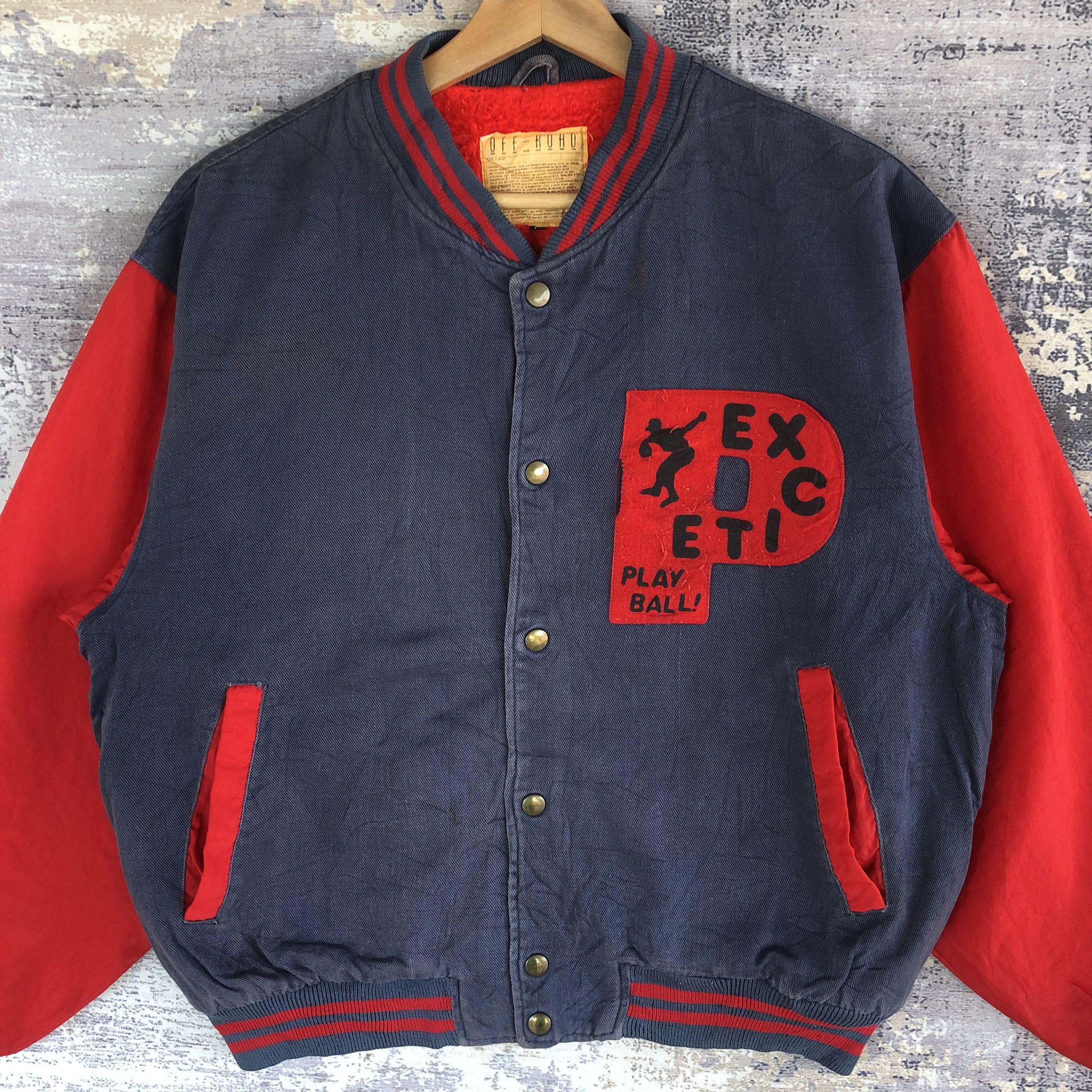 Vintage Offroad Varsity Jackets Excite Letterman Wool Jacket Size US M / EU 48-50 / 2 - 4 Thumbnail