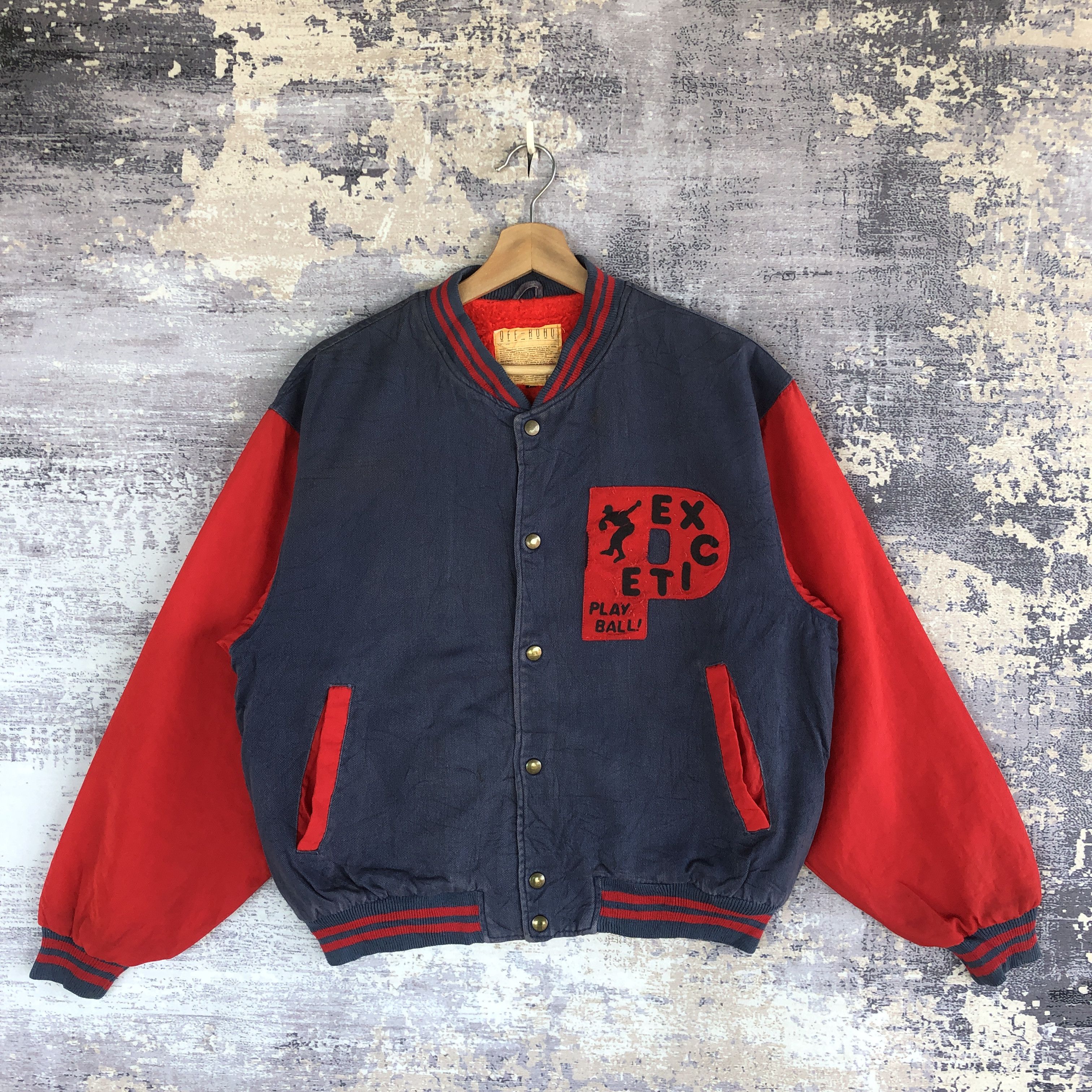 Vintage Offroad Varsity Jackets Excite Letterman Wool Jacket Size US M / EU 48-50 / 2 - 1 Thumbnail