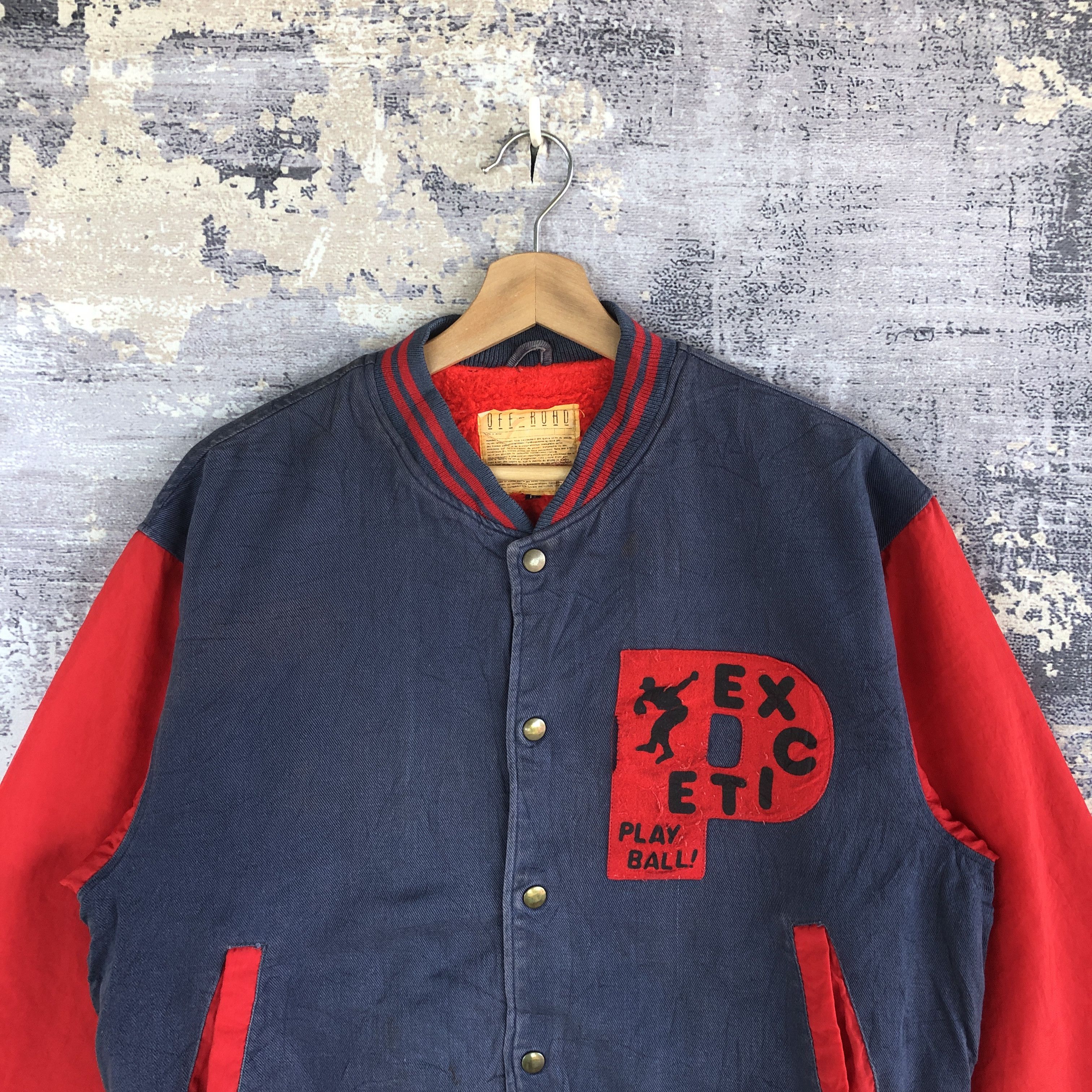 Vintage Offroad Varsity Jackets Excite Letterman Wool Jacket Size US M / EU 48-50 / 2 - 3 Thumbnail