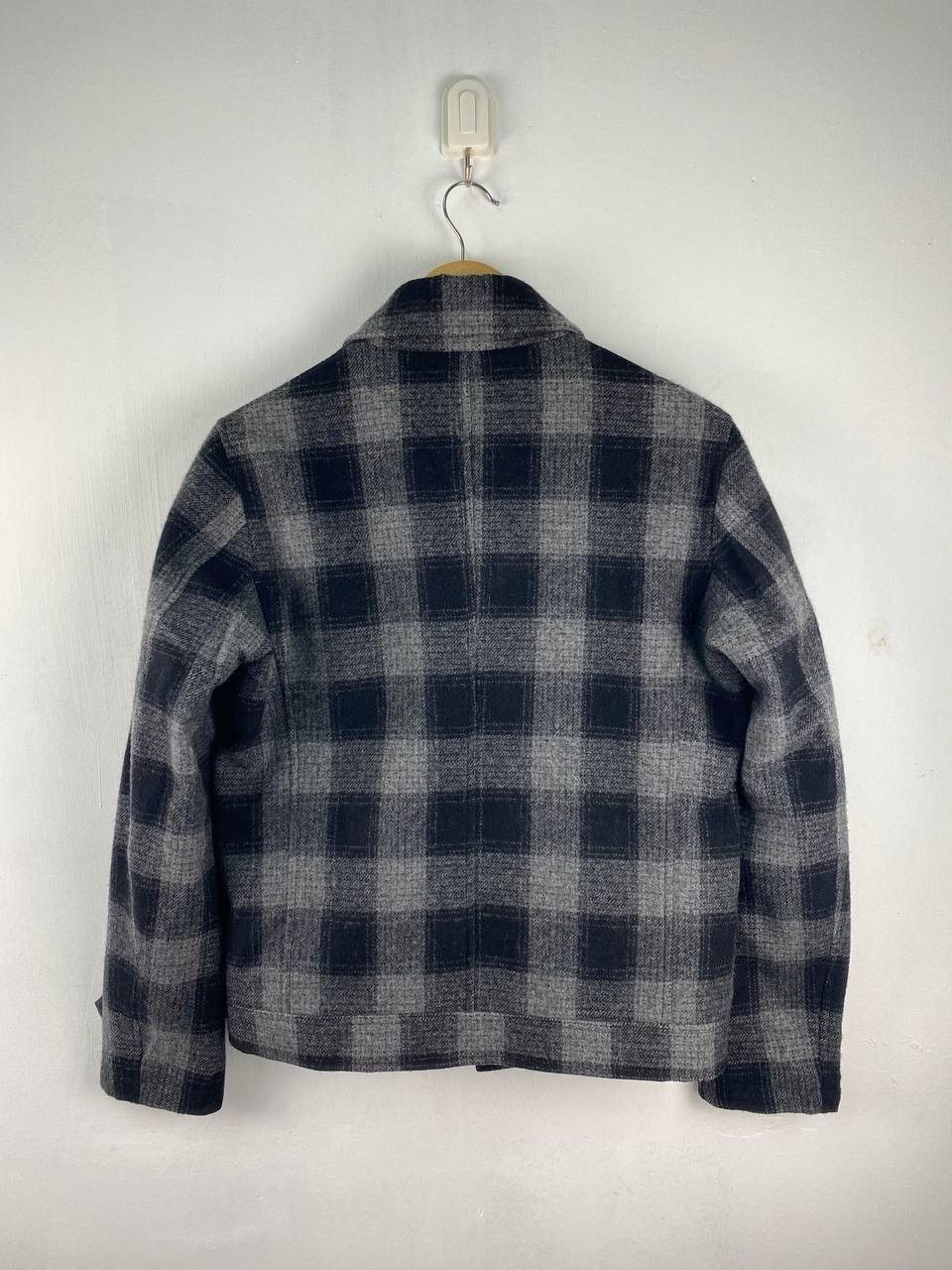 Ships Jet Blue Vintage Ships Jet Blue Plaid Tartan Wool Punk Jacket Size US M / EU 48-50 / 2 - 2 Thumbnail