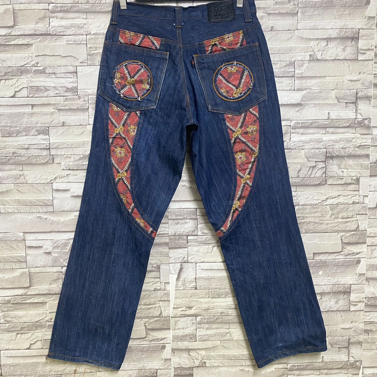 Japanese Brand Y2K JUVENILE DELINQUENTS Denim Baggy Jeans Size US 32 / EU 48 - 9 Thumbnail