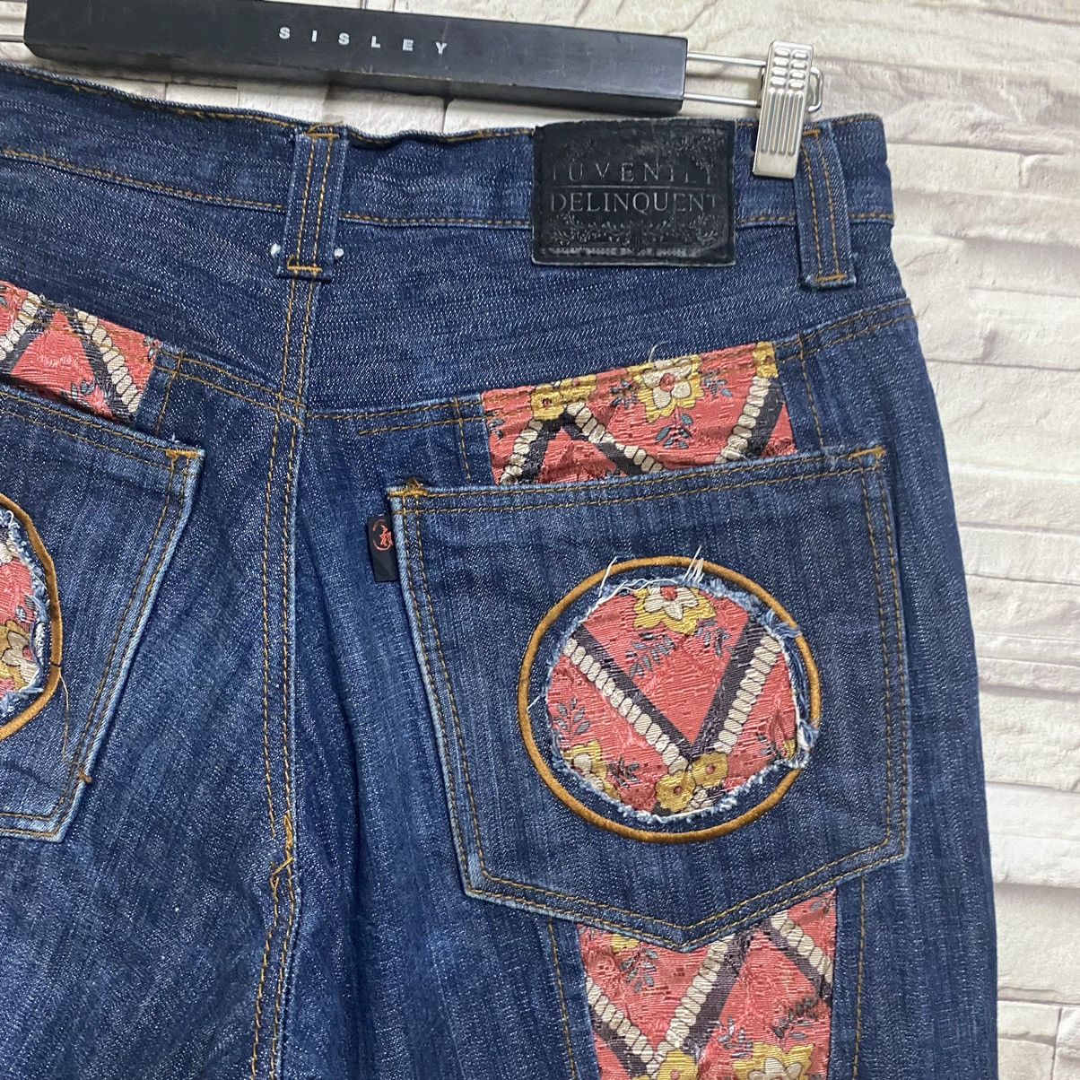 Japanese Brand Y2K JUVENILE DELINQUENTS Denim Baggy Jeans Size US 32 / EU 48 - 13 Thumbnail