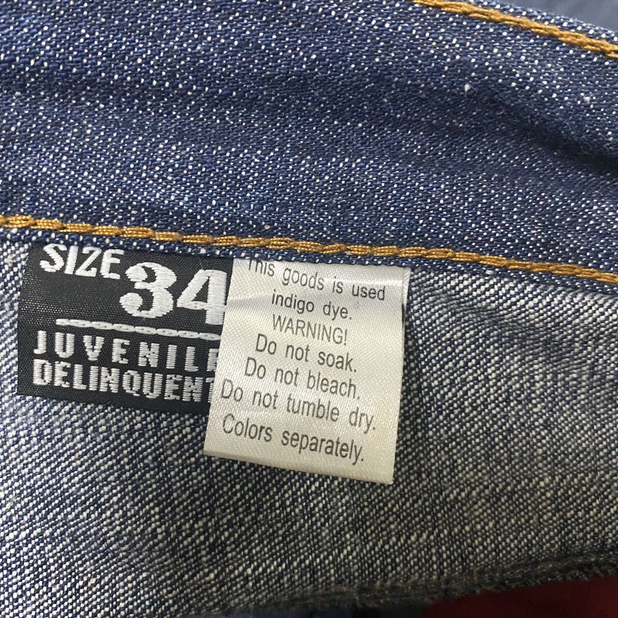 Japanese Brand Y2K JUVENILE DELINQUENTS Denim Baggy Jeans Size US 32 / EU 48 - 17 Thumbnail