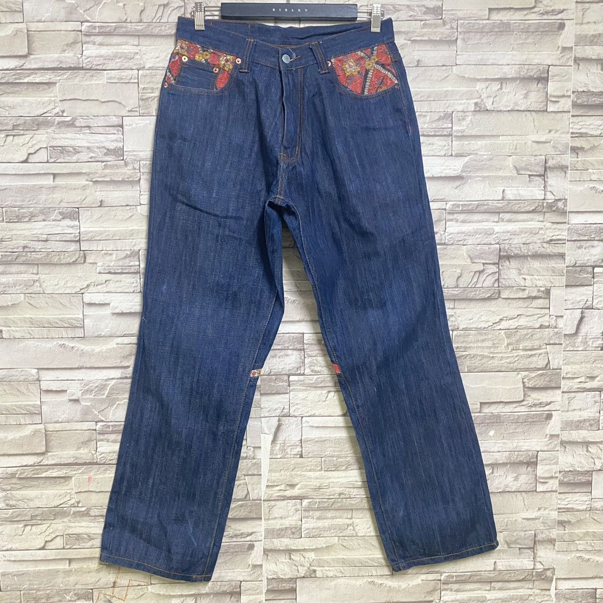 Japanese Brand Y2K JUVENILE DELINQUENTS Denim Baggy Jeans Size US 32 / EU 48 - 3 Thumbnail