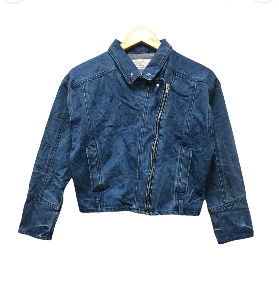 Japanese Brand Nice sense consists Punk denim cropped Jacket Size US S / EU 44-46 / 1 - 1 Thumbnail