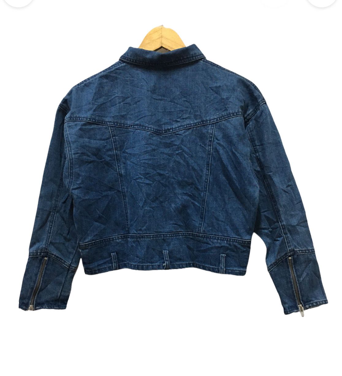 Japanese Brand Nice sense consists Punk denim cropped Jacket Size US S / EU 44-46 / 1 - 4 Thumbnail