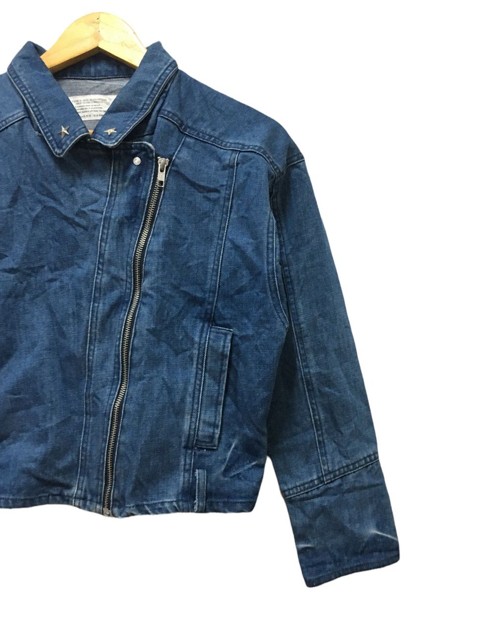Japanese Brand Nice sense consists Punk denim cropped Jacket Size US S / EU 44-46 / 1 - 2 Thumbnail