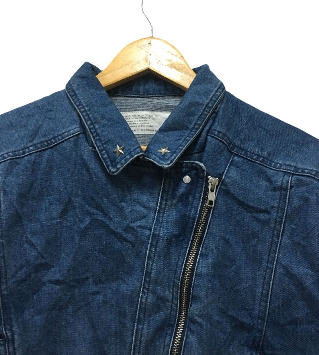 Japanese Brand Nice sense consists Punk denim cropped Jacket Size US S / EU 44-46 / 1 - 3 Thumbnail