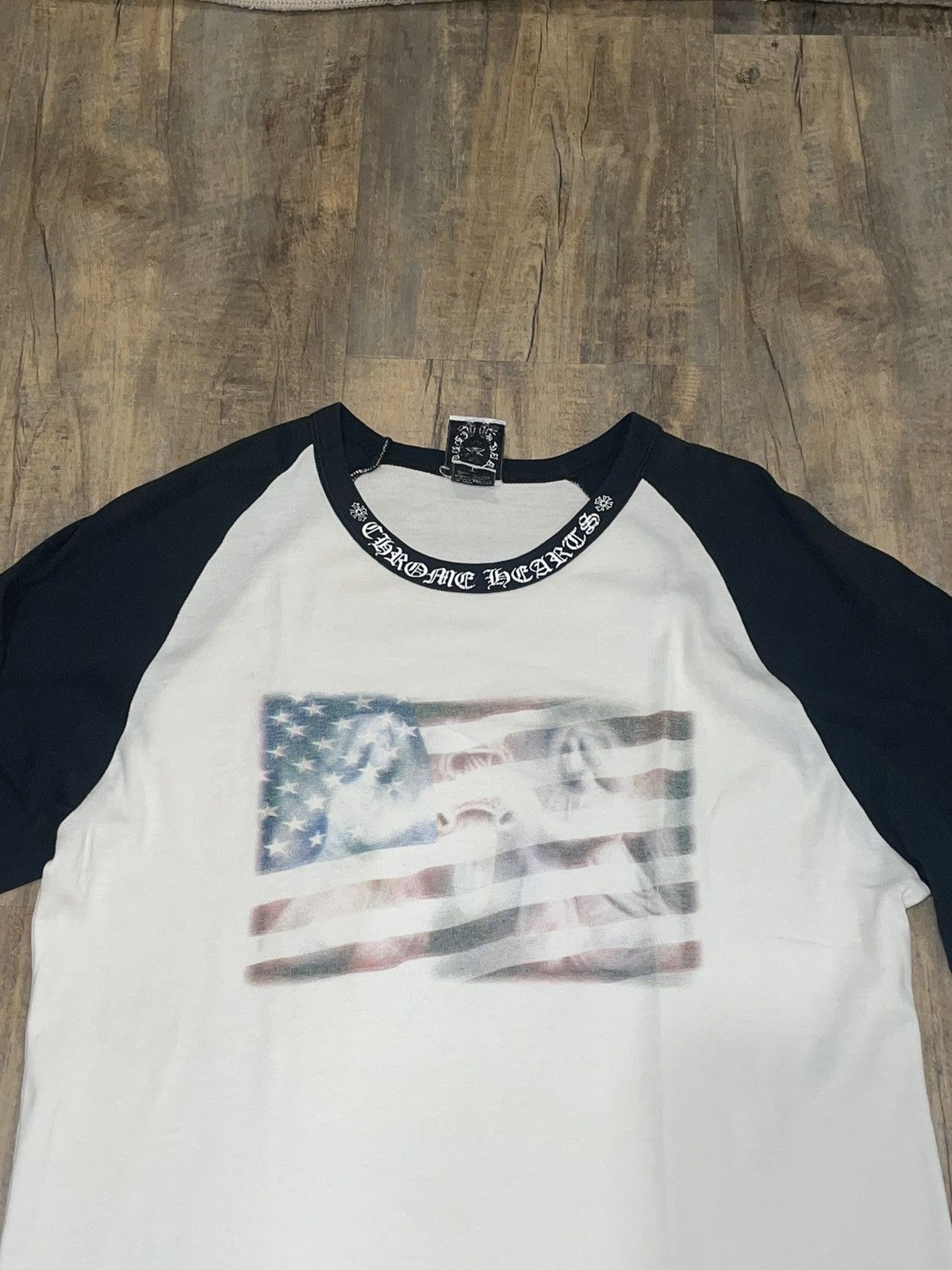 Chrome Hearts RARE Chrome Hearts American Flag Angels Neck Chrome Hearts RARE Chrome Hearts American Flag Angels Neck