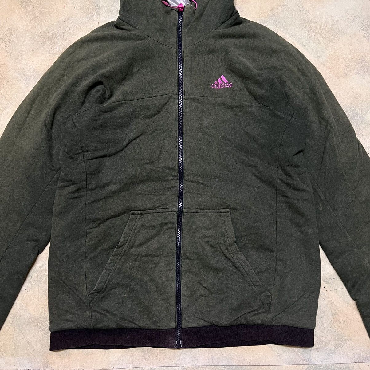 Adidas Adidas Sweater Zipper Jacket Reversible Size US L / EU 52-54 / 3 - 5 Thumbnail