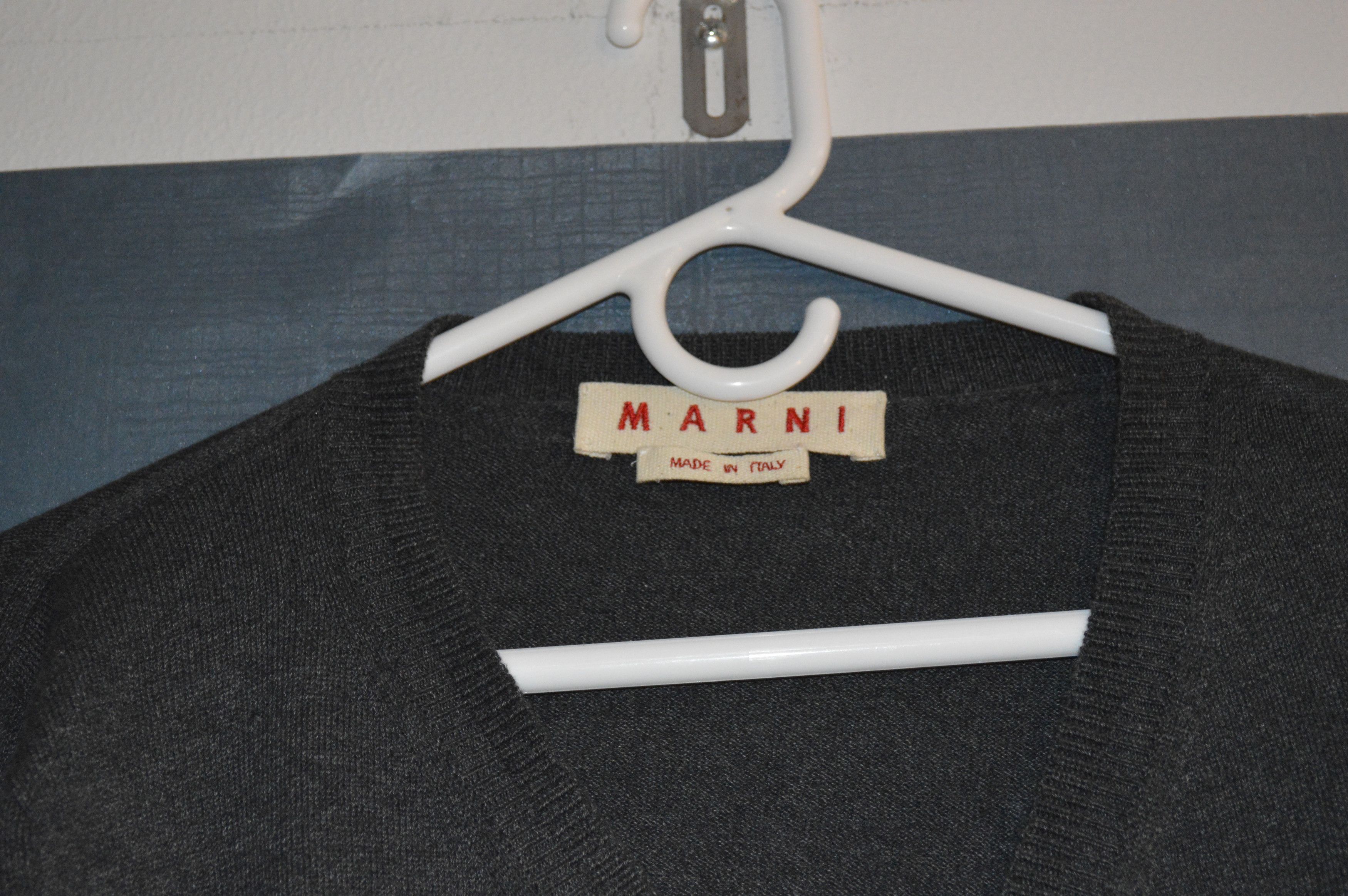Marni Size 52 buttonless cotton cardigan Size US L / EU 52-54 / 3 - 2 Thumbnail