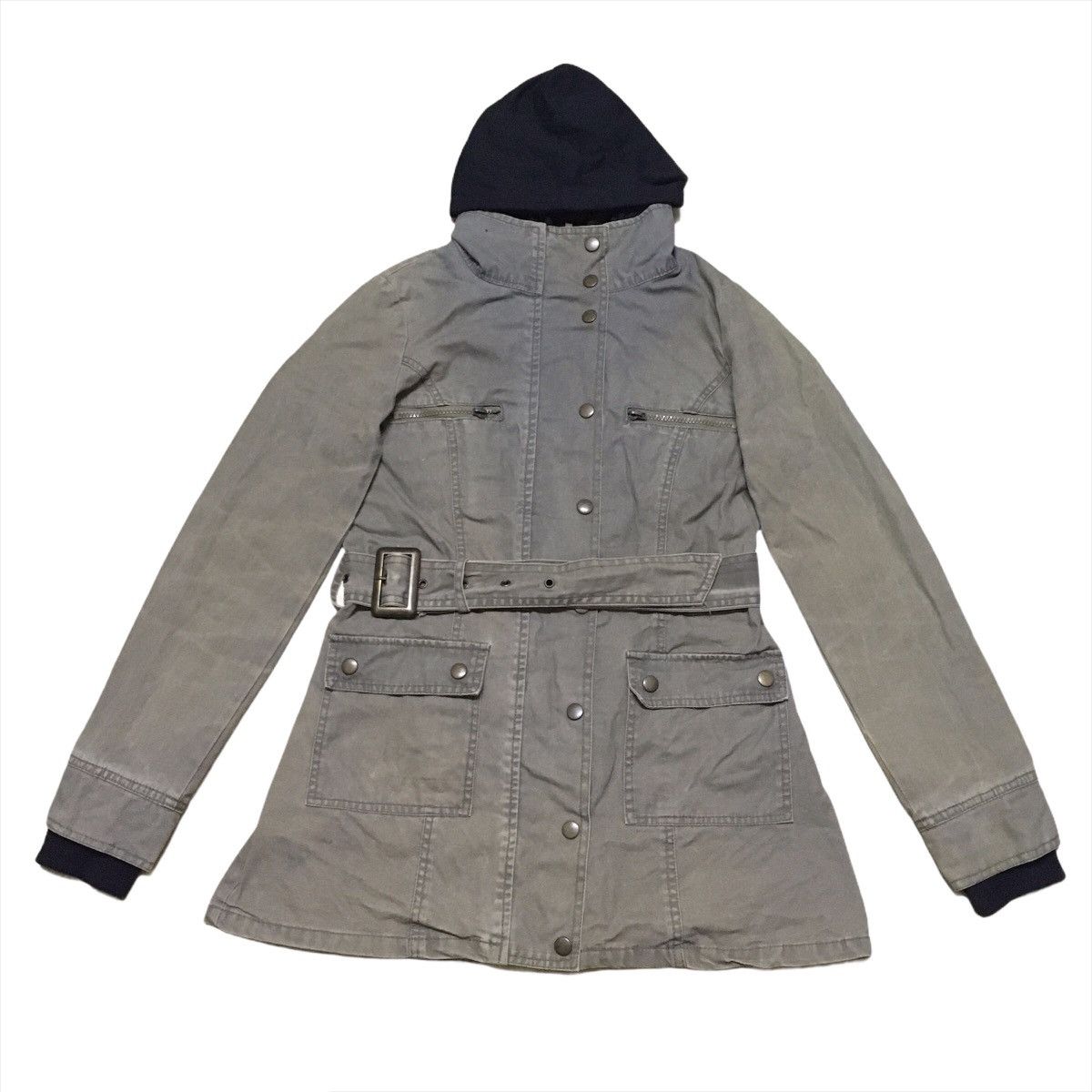 Japanese Brand Vintage Japanese Brand Denim Parka Long Jacket Size US M / EU 48-50 / 2 - 1 Thumbnail
