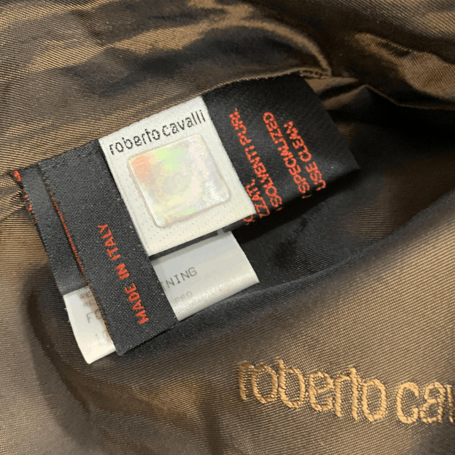Just Cavalli × Roberto Cavalli '05 Roberto Cavalli Mainline Cloudy Leather Pants Size US 34 / EU 50 - 4 Thumbnail