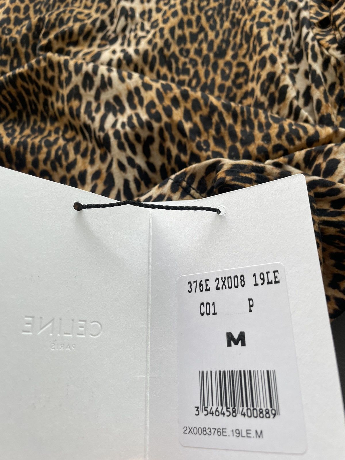 Celine × Hedi Slimane Rare Brand New Classic Hedi Runway Col Rond Leopard Shirt Size US S / EU 44-46 / 1 - 14 Thumbnail