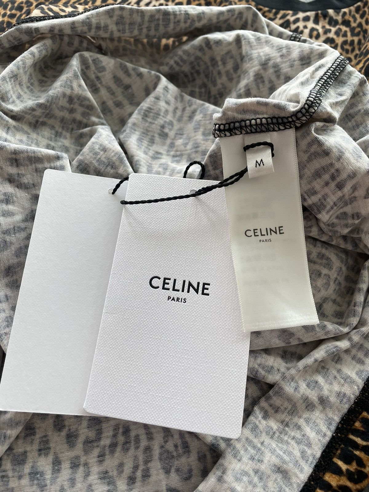 Celine × Hedi Slimane Rare Brand New Classic Hedi Runway Col Rond Leopard Shirt Size US S / EU 44-46 / 1 - 10 Thumbnail