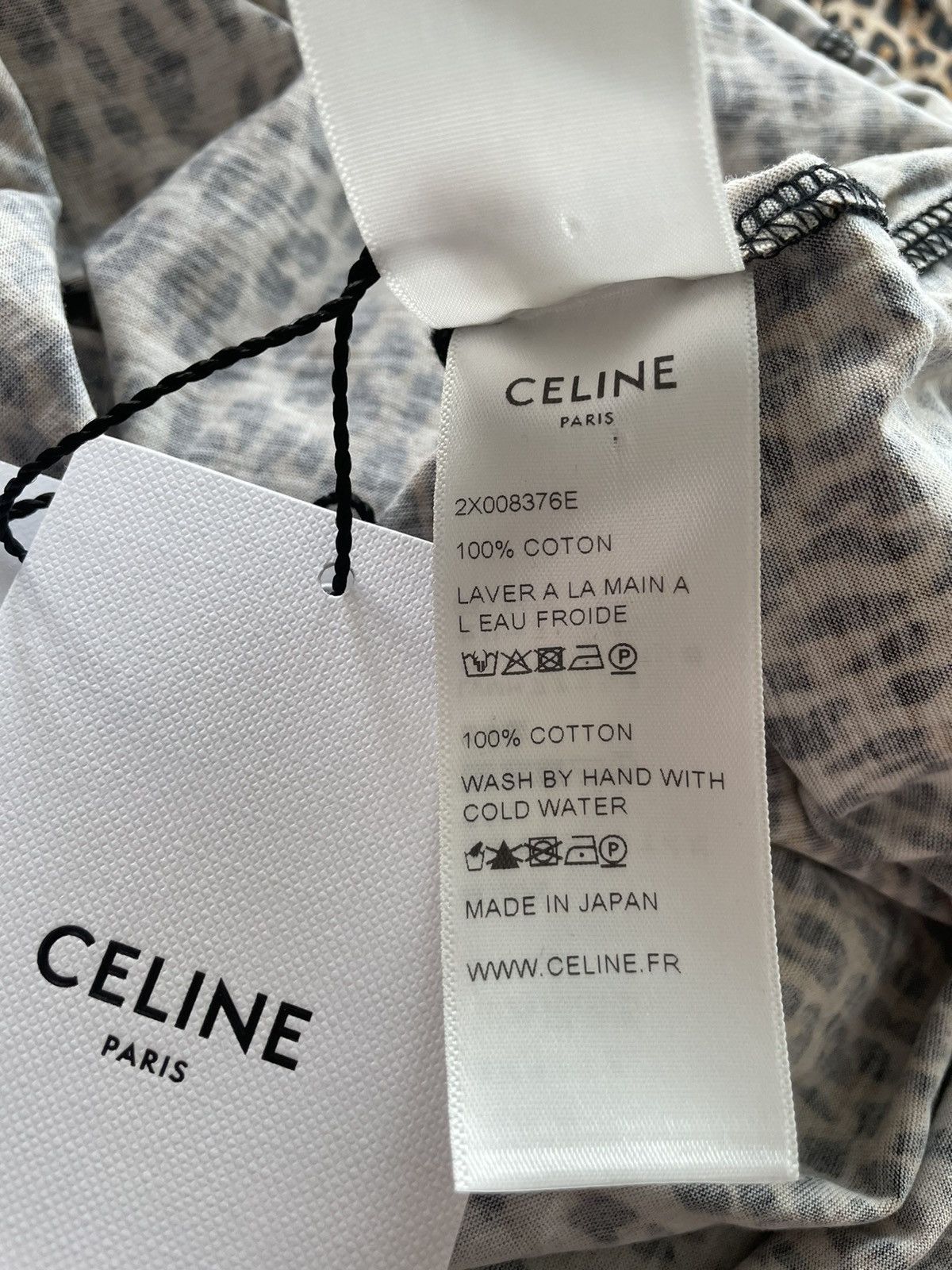 Celine × Hedi Slimane Rare Brand New Classic Hedi Runway Col Rond Leopard Shirt Size US S / EU 44-46 / 1 - 12 Thumbnail