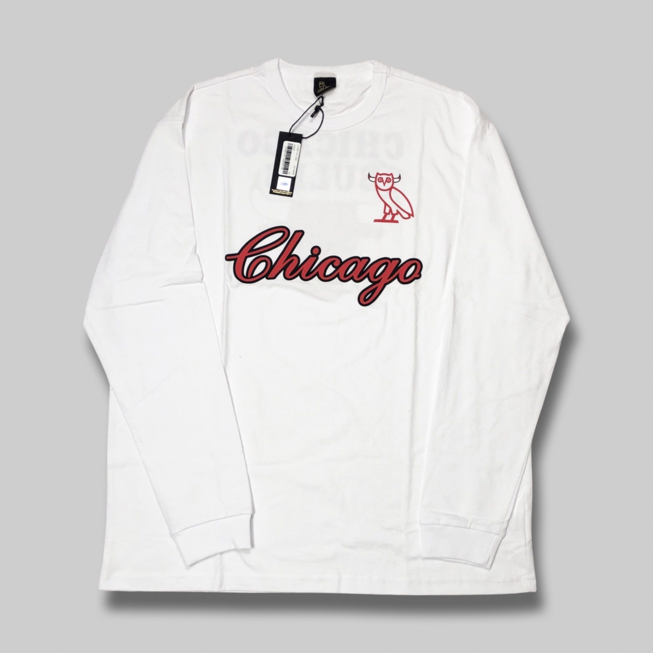 Drake OVO X NBA CHICAGO BULLS LONG SLEEVE - XXL Size US XL / EU 56 / 4 - 1 Thumbnail
