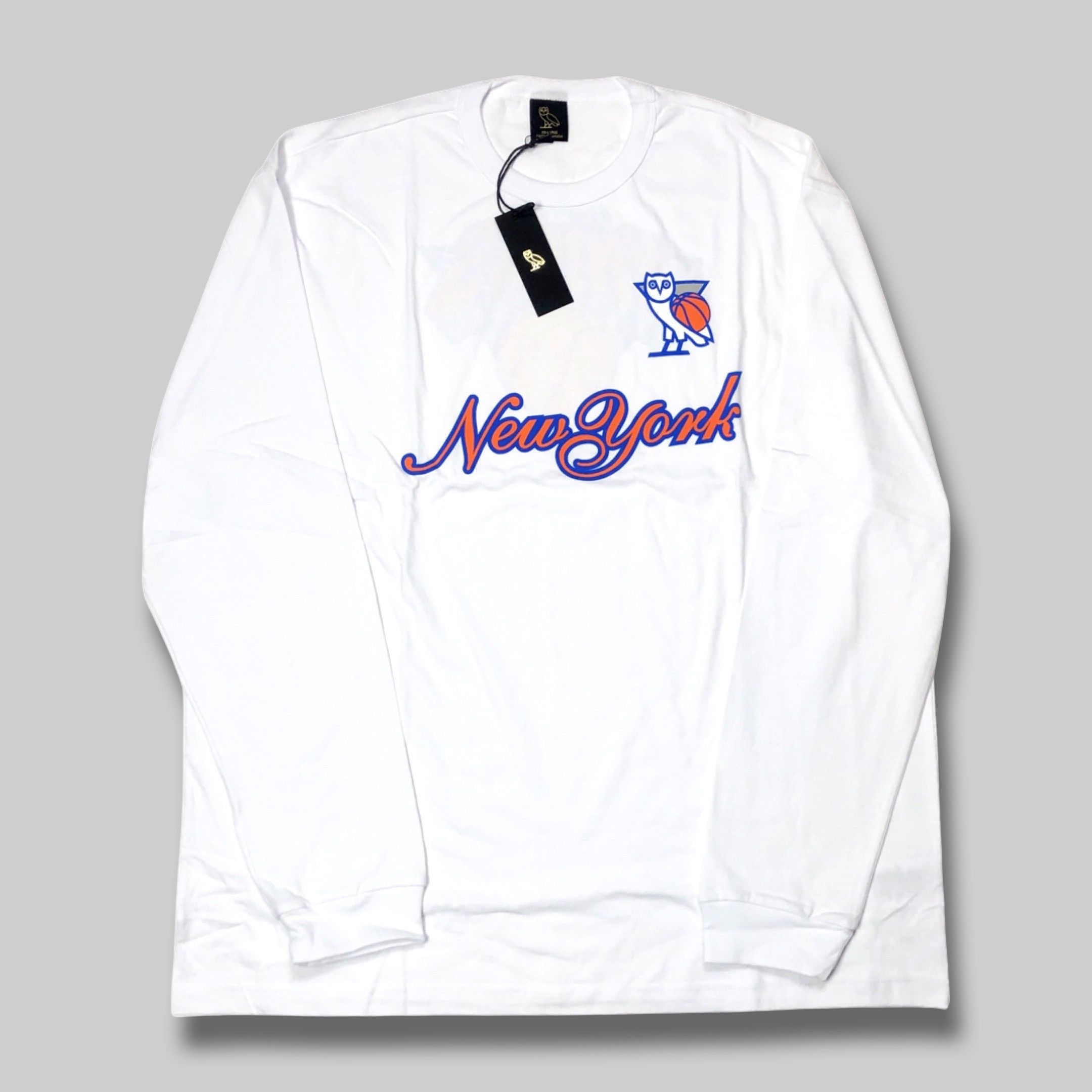 Drake OVO X NBA NEW YORK KNICKS LONG SLEEVE - XXL Size US XXL / EU 58 / 5 - 1 Thumbnail