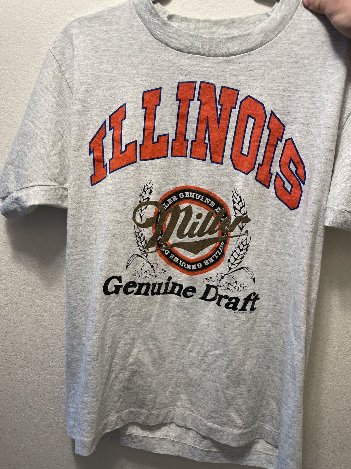 Vintage vintage miller light, illinois tee Size US L / EU 52-54 / 3 - 1 Thumbnail