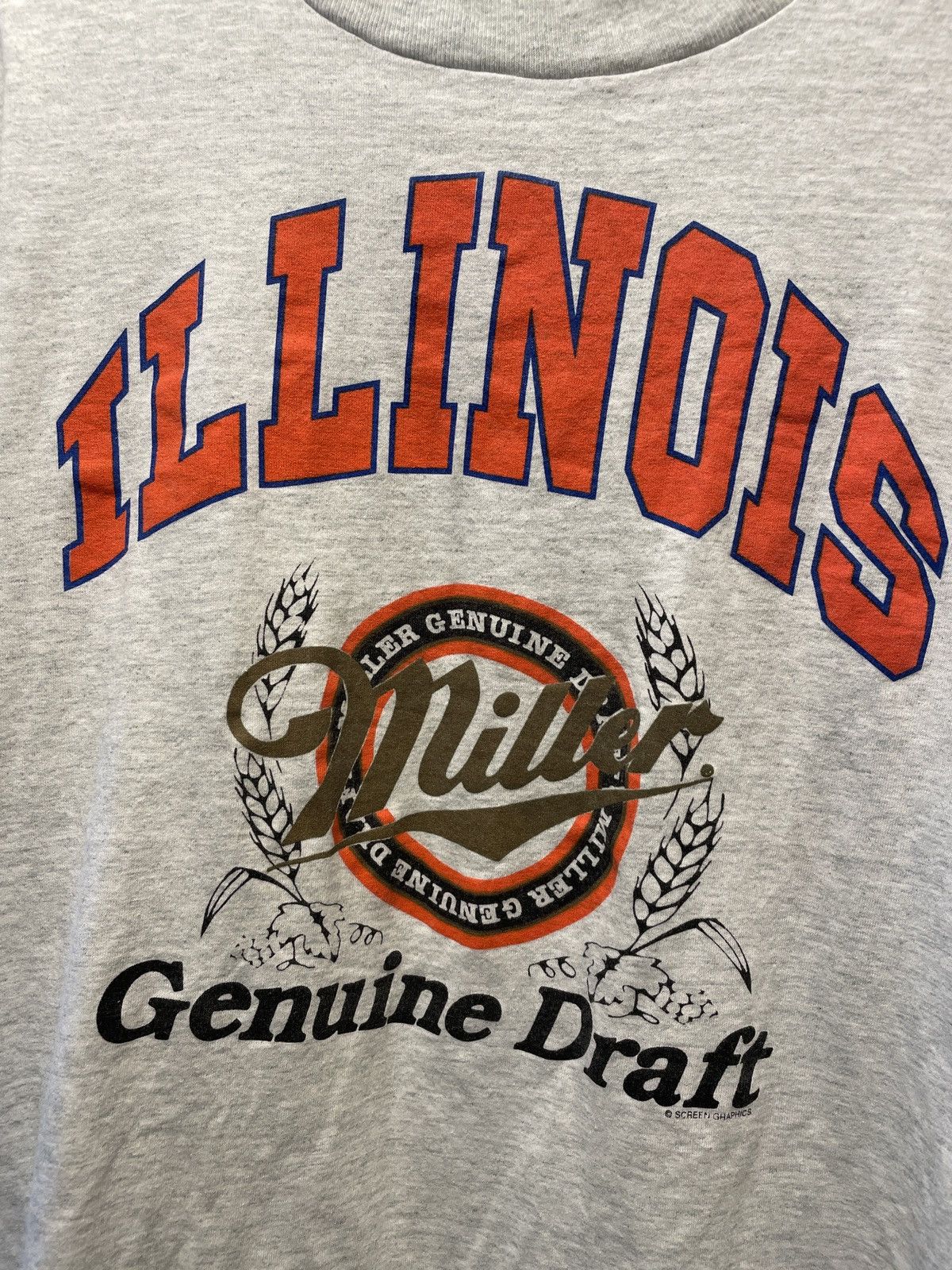 Vintage vintage miller light, illinois tee Size US L / EU 52-54 / 3 - 2 Thumbnail