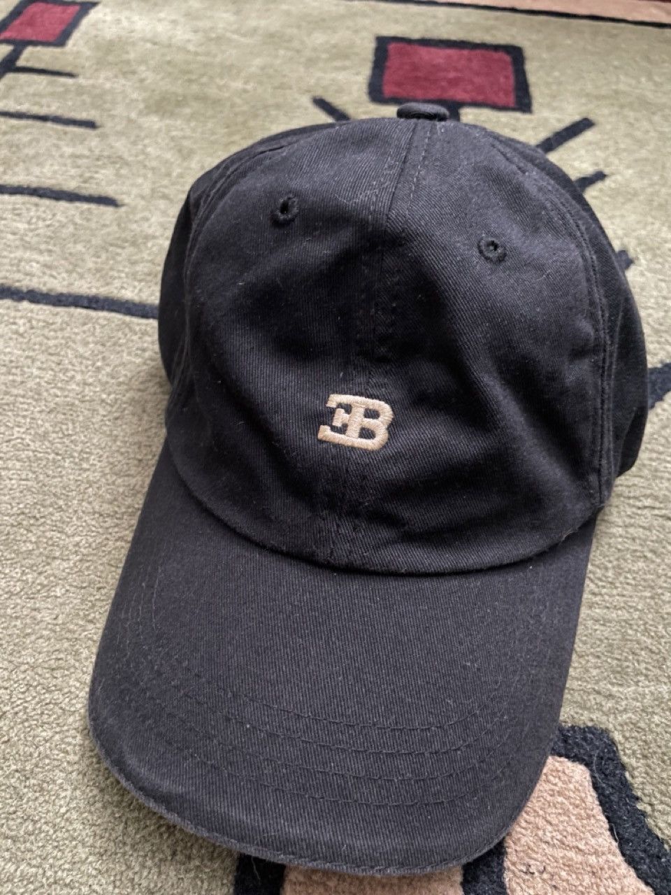 Bugatti Ettore Bugatti Black and Gold Hat Size ONE SIZE - 1 Thumbnail