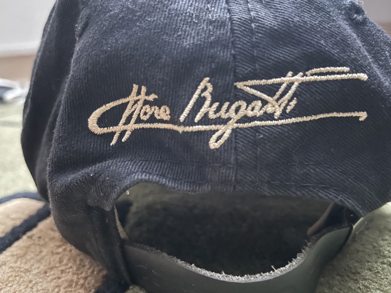 Bugatti Ettore Bugatti Black and Gold Hat Size ONE SIZE - 2 Thumbnail