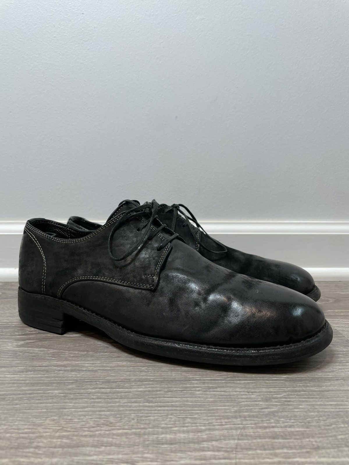 Guidi 992 Derby Reverse Cordovan Leather