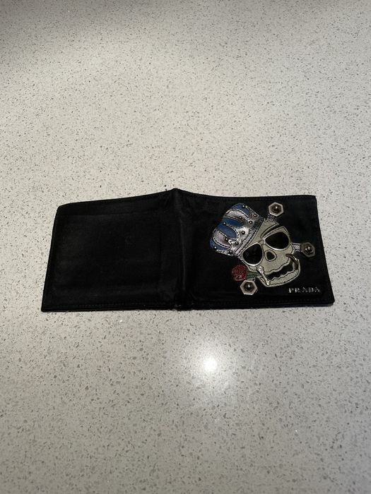 Prada skull wallet sales