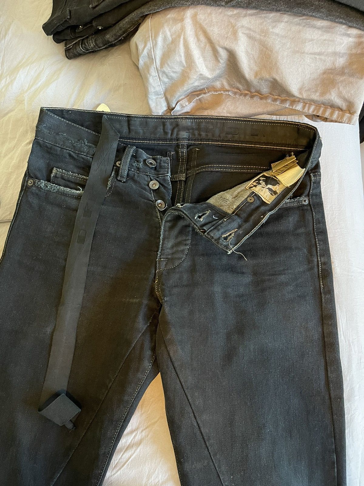 Rick Owens × Rick Owens Drkshdw DRKSHDW Archive Black Straight Jeans Size US 30 / EU 46 - 10 Thumbnail