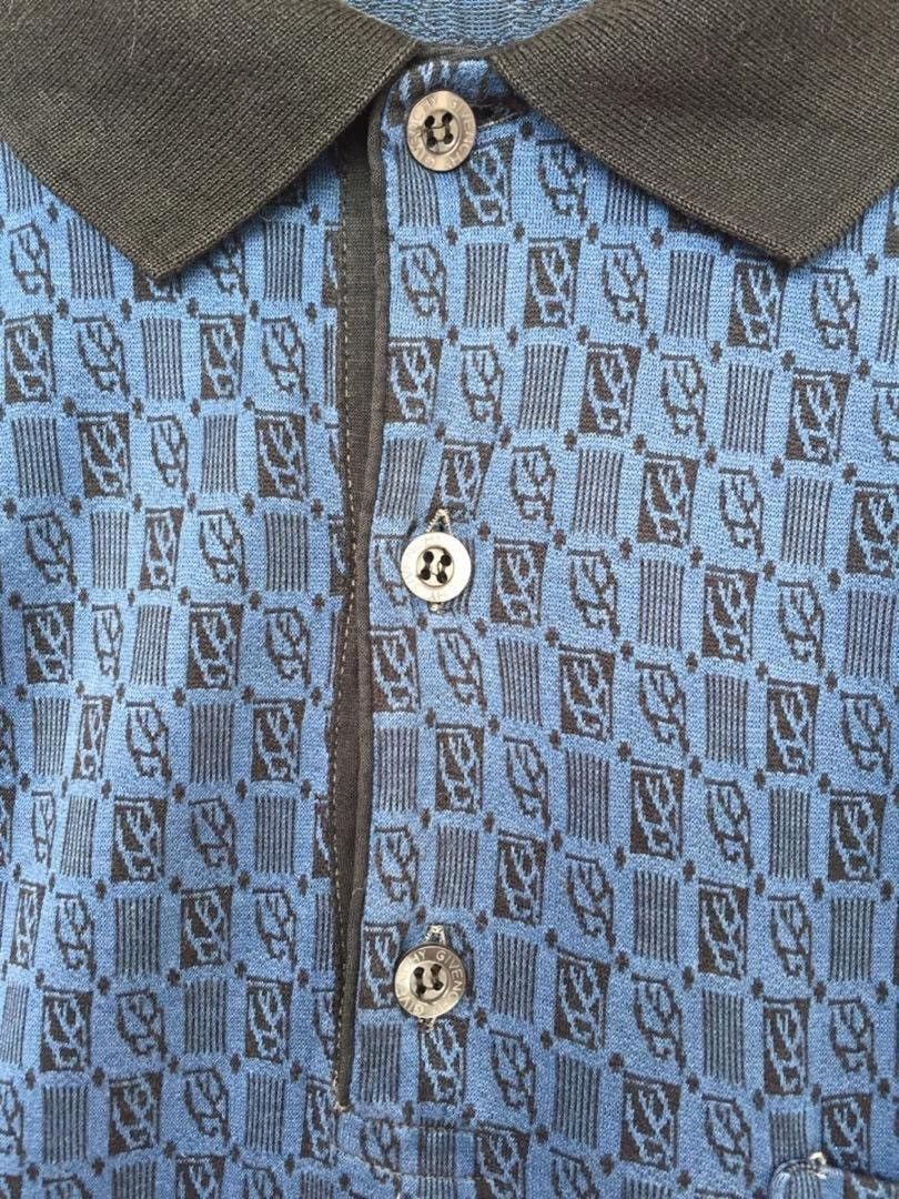 Givenchy 💥Vintage Givenchy Italy Monogram Polo Shirt Size US M / EU 48-50 / 2 - 6 Thumbnail